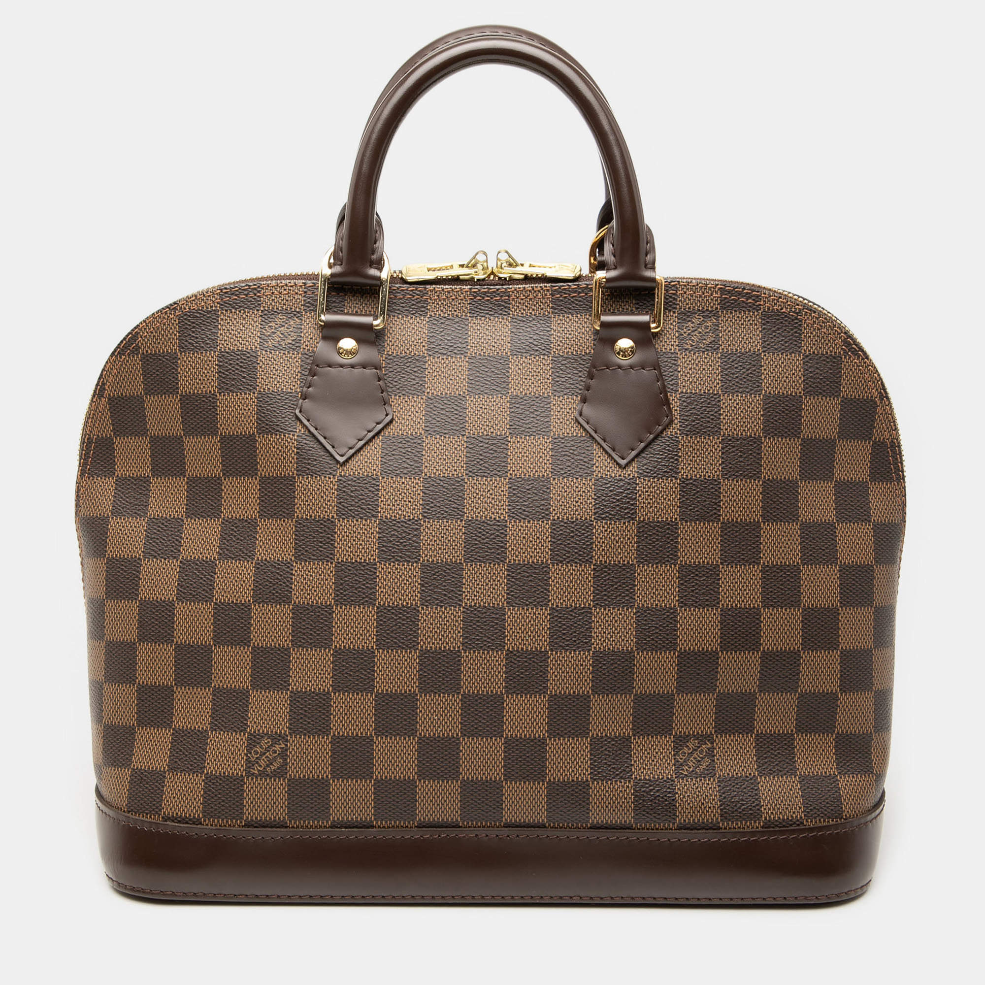 مملوكة مسبقًا Louis Vuitton Brown Damier Ebene Alma PM