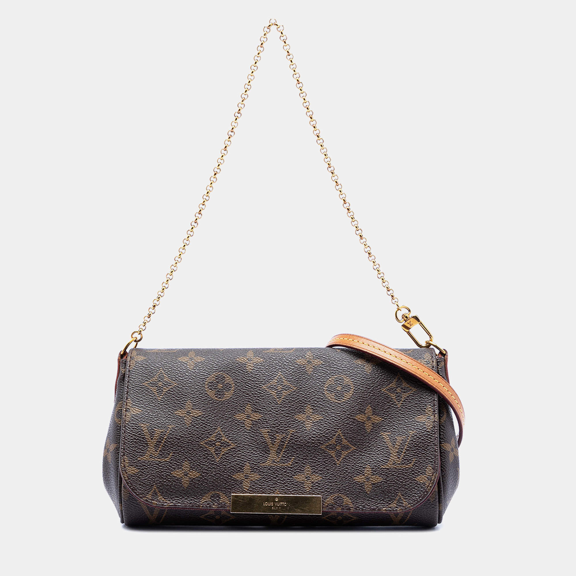 Pre Owned Louis Vuitton Brown Monogram Favorite PM