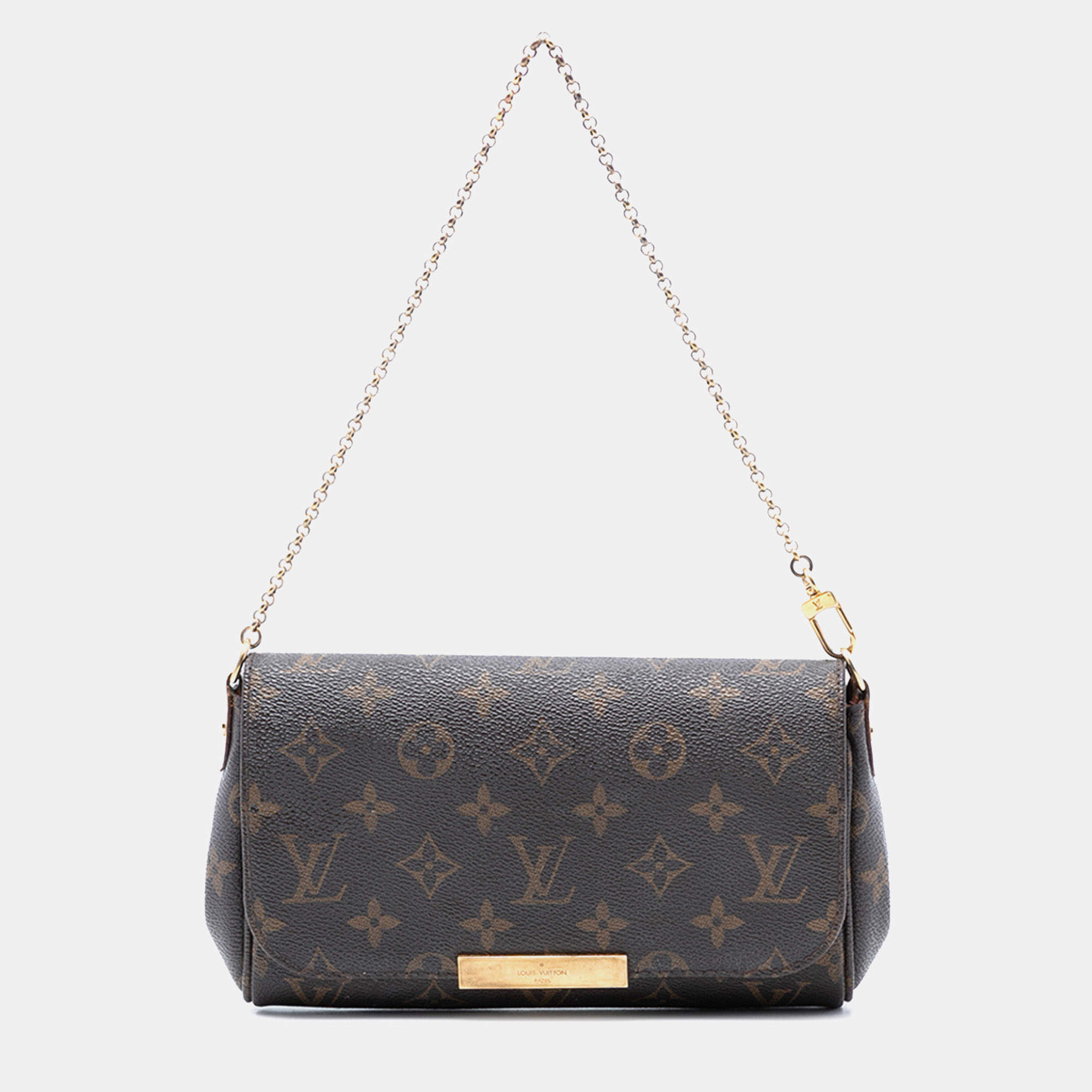 مملوكة مسبقًا حقيبة لوي فيتون فيفوريت مونوغرامي بني متوسط