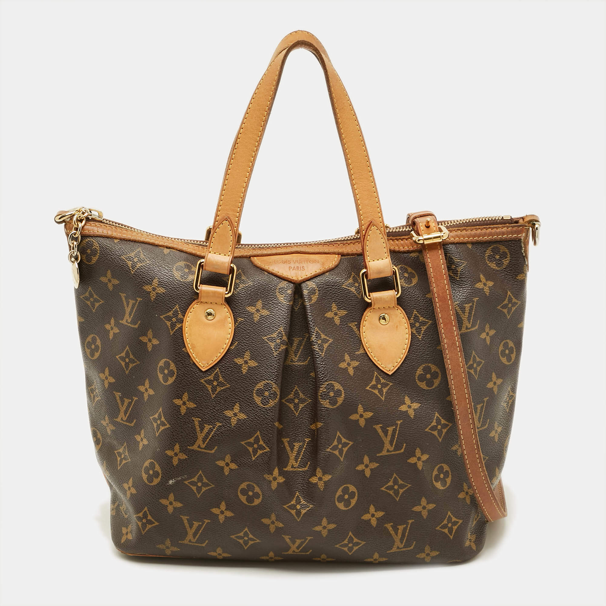 Pre Owned Louis Vuitton Palermo PM Monogram Canvas Bag