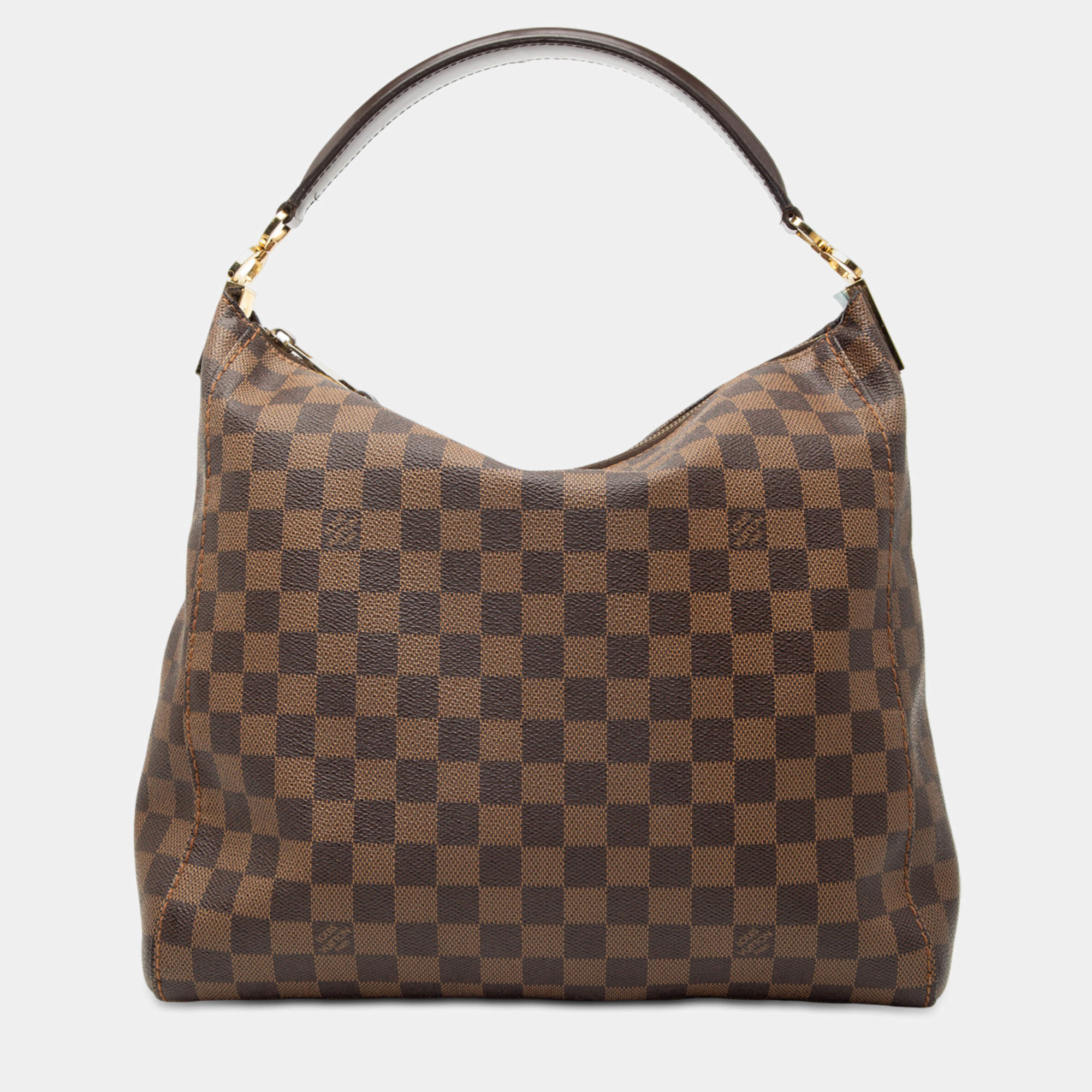 Pre Owned Louis Vuitton Brown Damier Ebene Portobello PM