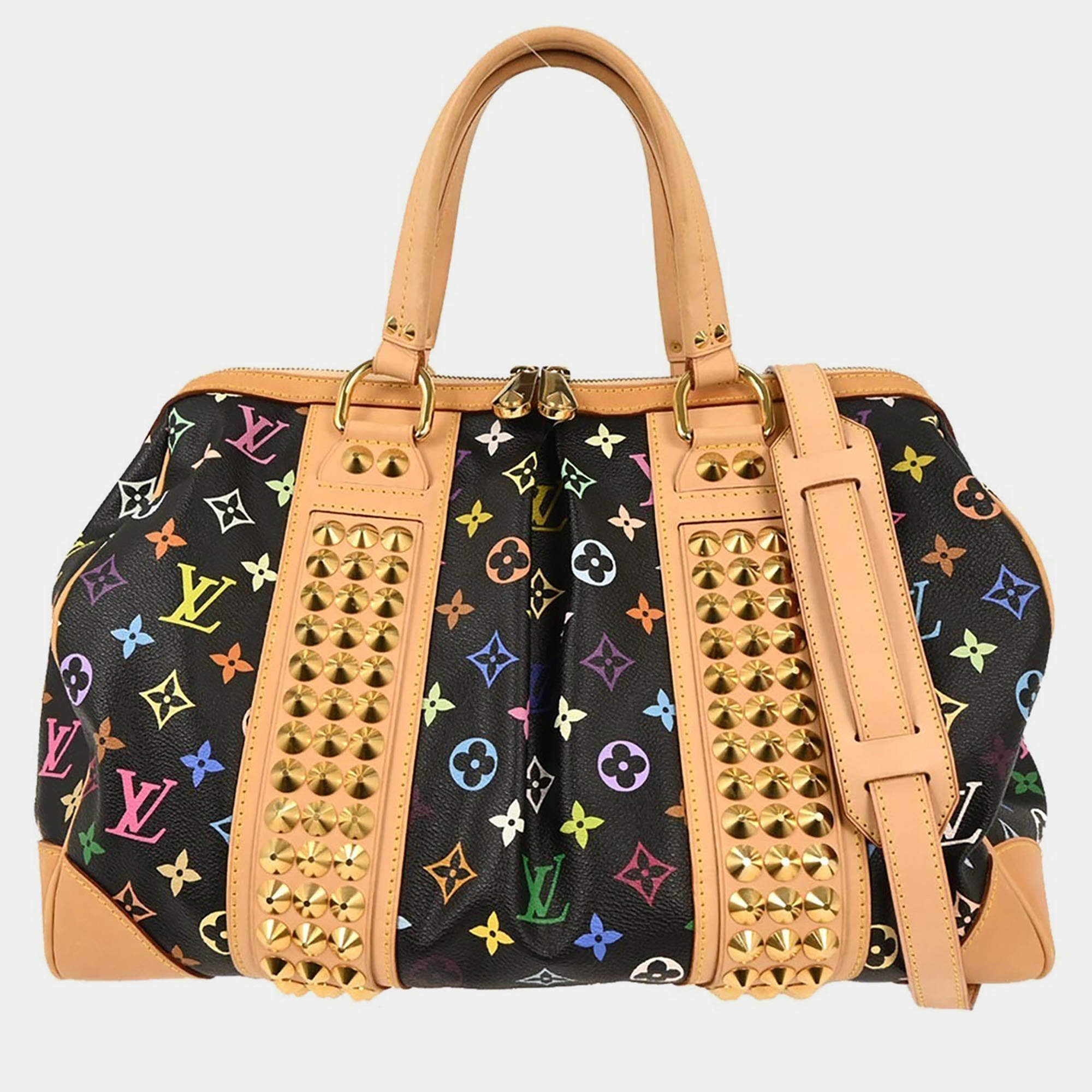 مملوكة مسبقًا Louis Vuitton Black Multicolor Courtney GM Handbag
