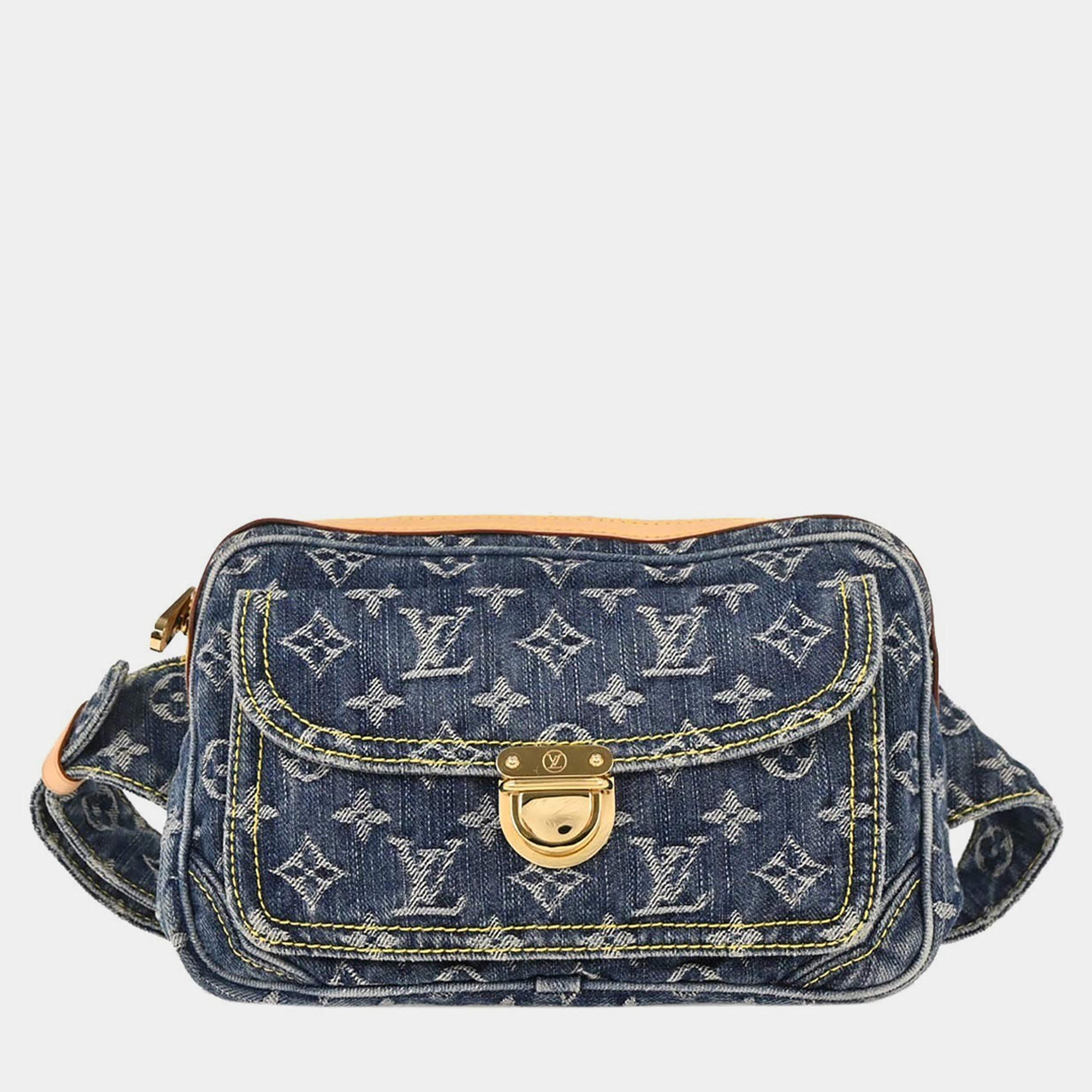 مملوكة مسبقًا Louis Vuitton Monogram Denim Blue Bum Bag
