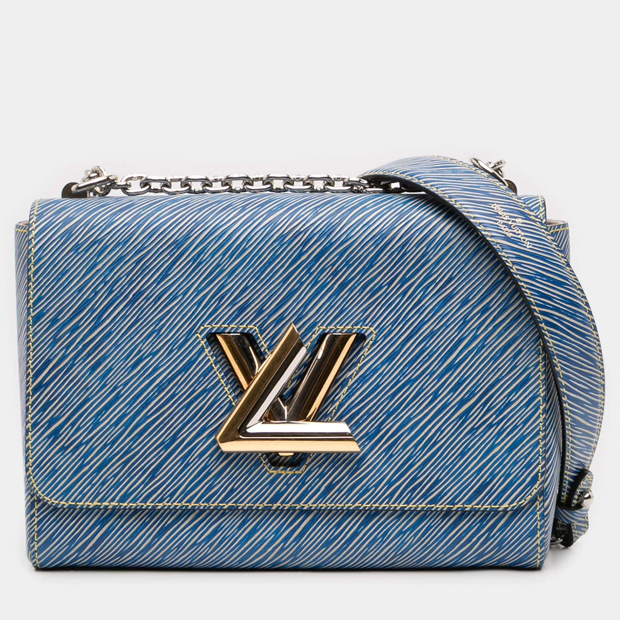 مملوكة مسبقًا Louis Vuitton Blue Epi Denim Twist MM