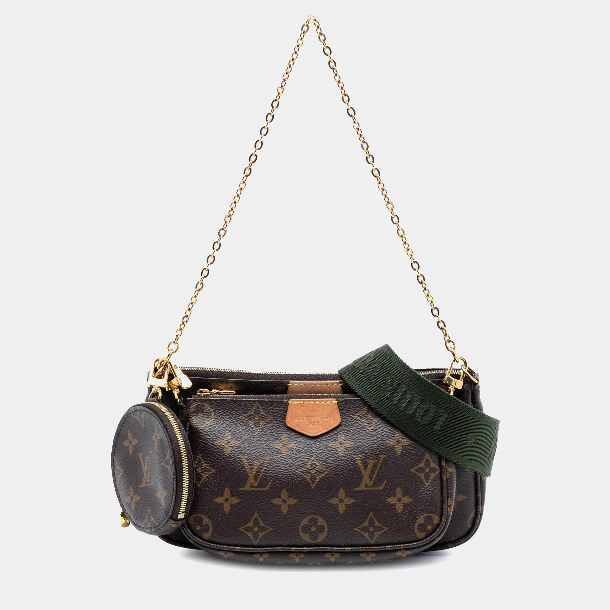 Pre Owned Louis Vuitton Brown Monogram Multi Pochette Accessoires