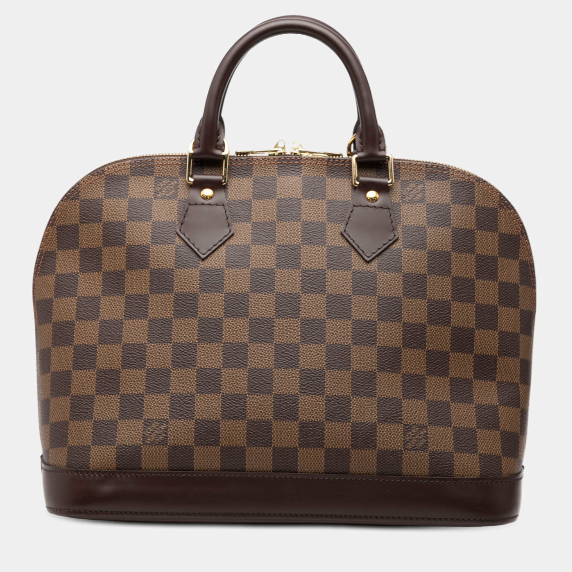 Pre Owned Louis Vuitton Brown Damier Ebene Alma PM