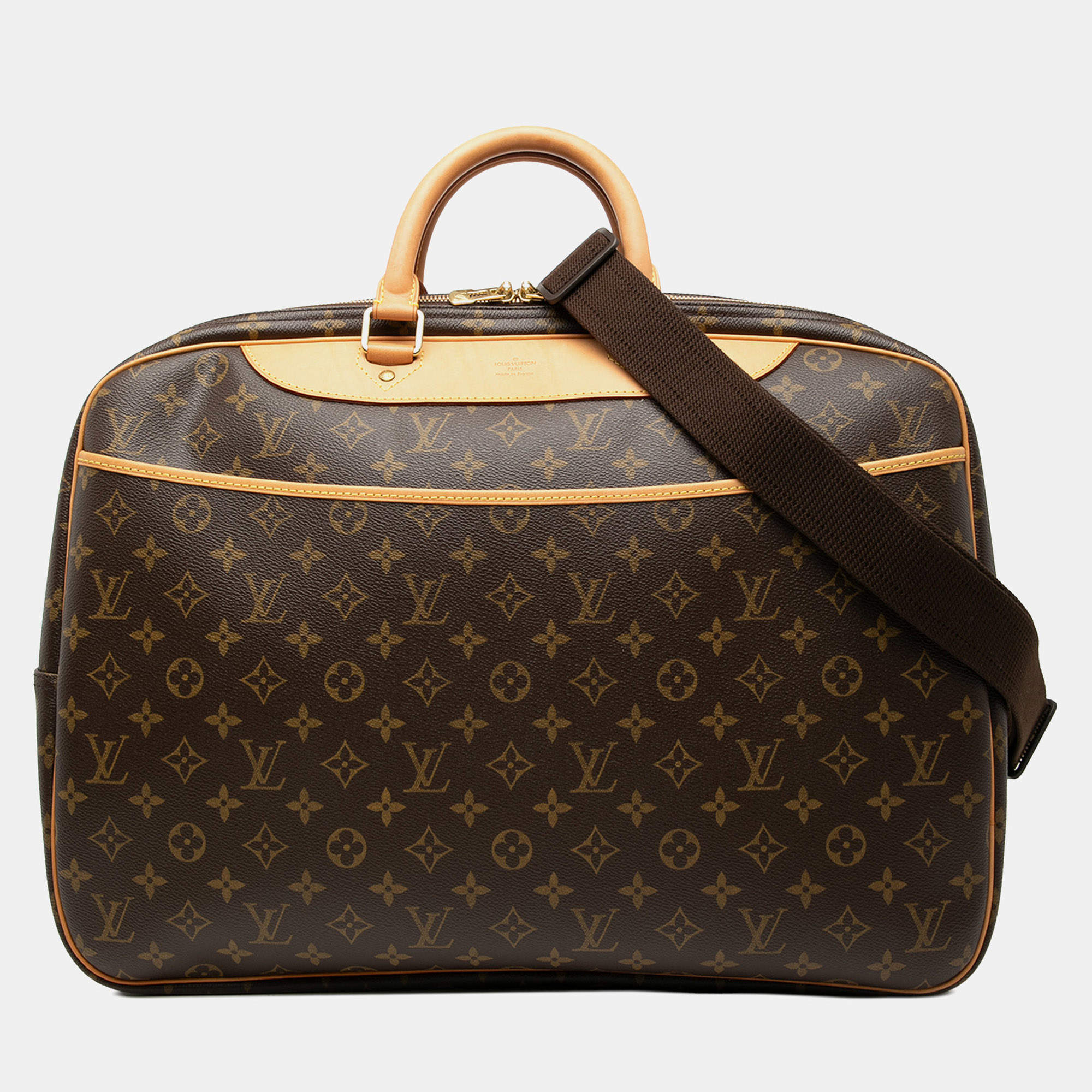 مملوكة مسبقًا Louis Vuitton Brown Monogram Alize 24 Heures