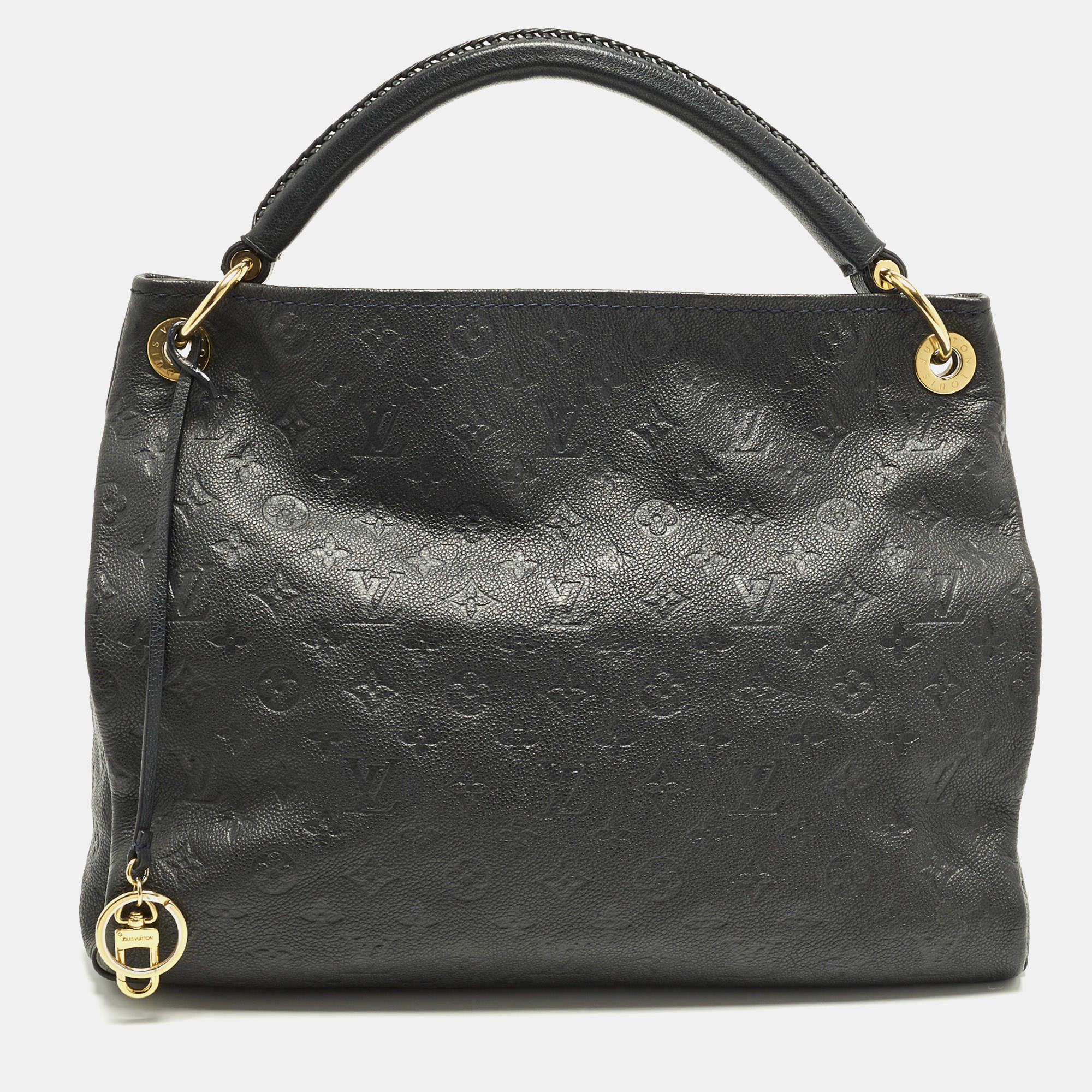 Pre Owned Louis Vuitton Artsy MM Bleu Infini Empreinte Leather Bag