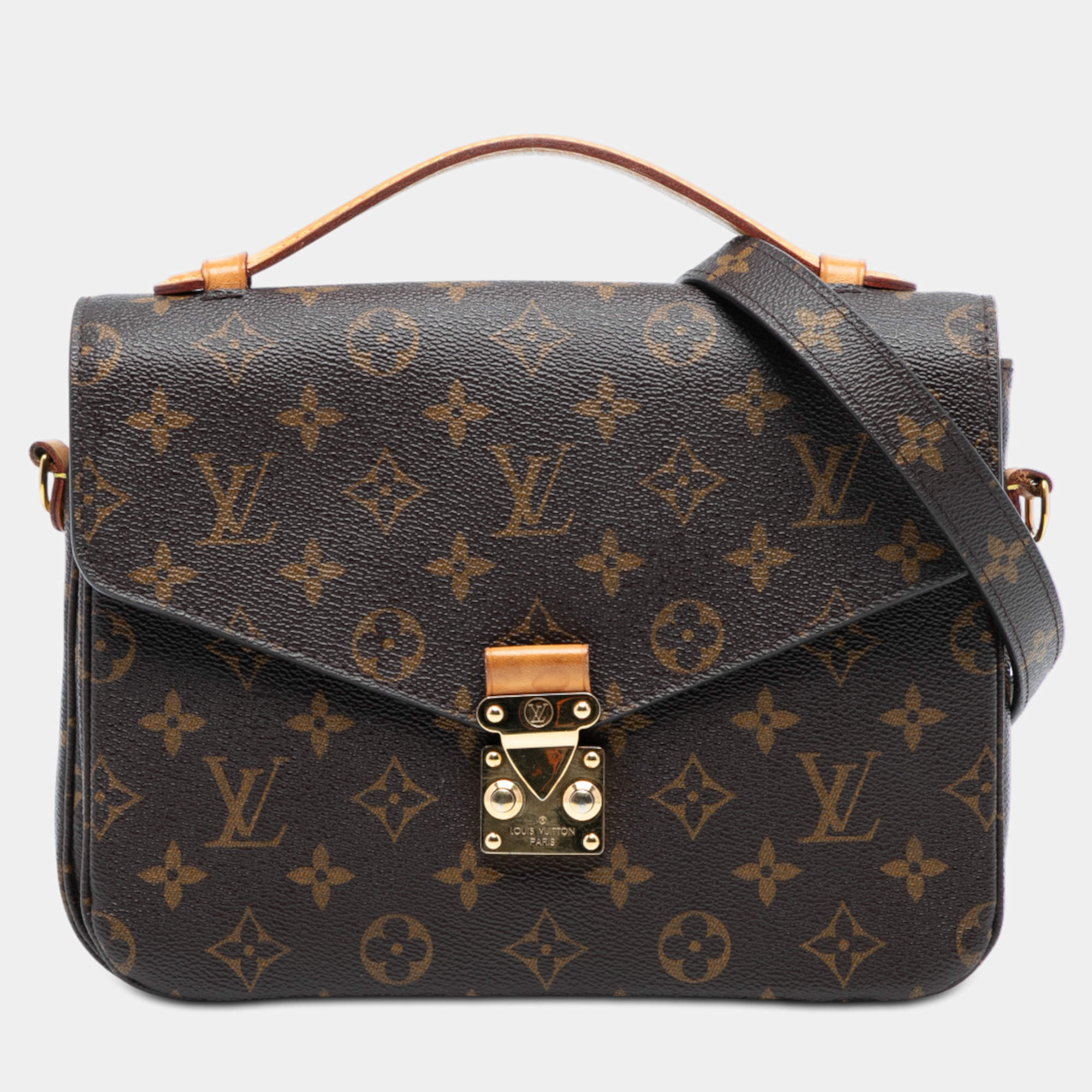 مملوكة مسبقًا Louis Vuitton Brown Monogram Pochette Metis