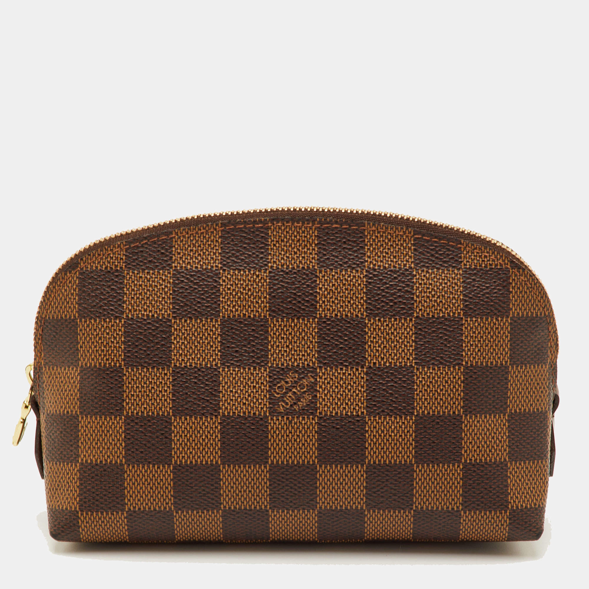 مملوكة مسبقًا Louis Vuitton Cosmetic Pouch PM Damier Ebene Canvas Clutch