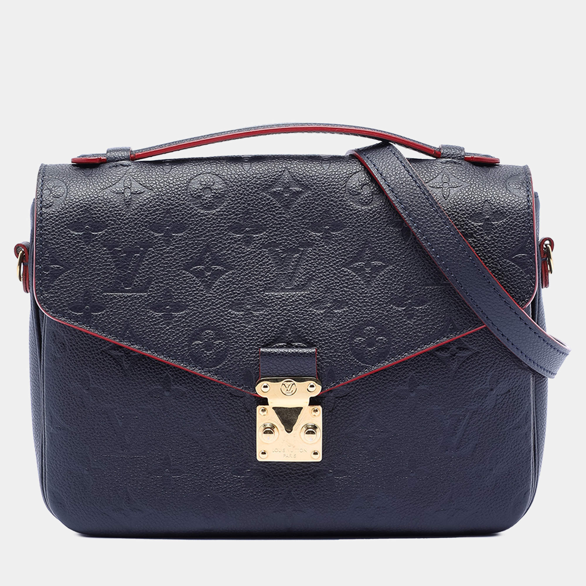 مملوكة مسبقًا Louis Vuitton Blue Monogram Empreinte Pochette Metis