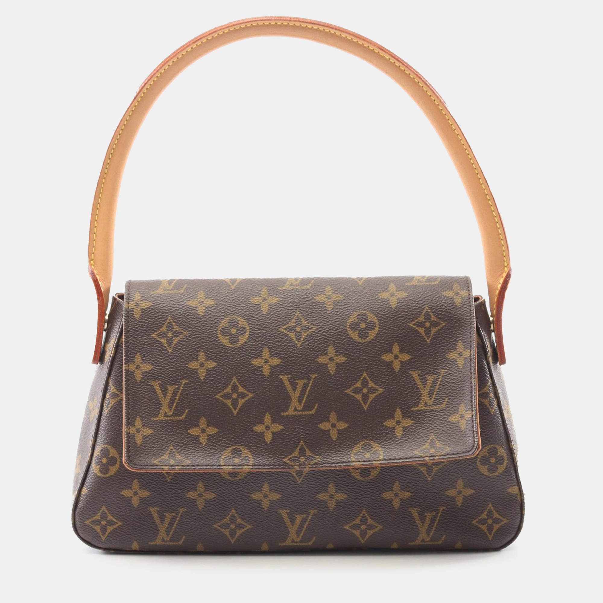 Pre Owned Louis Vuitton Brown Monogram Mini Looping