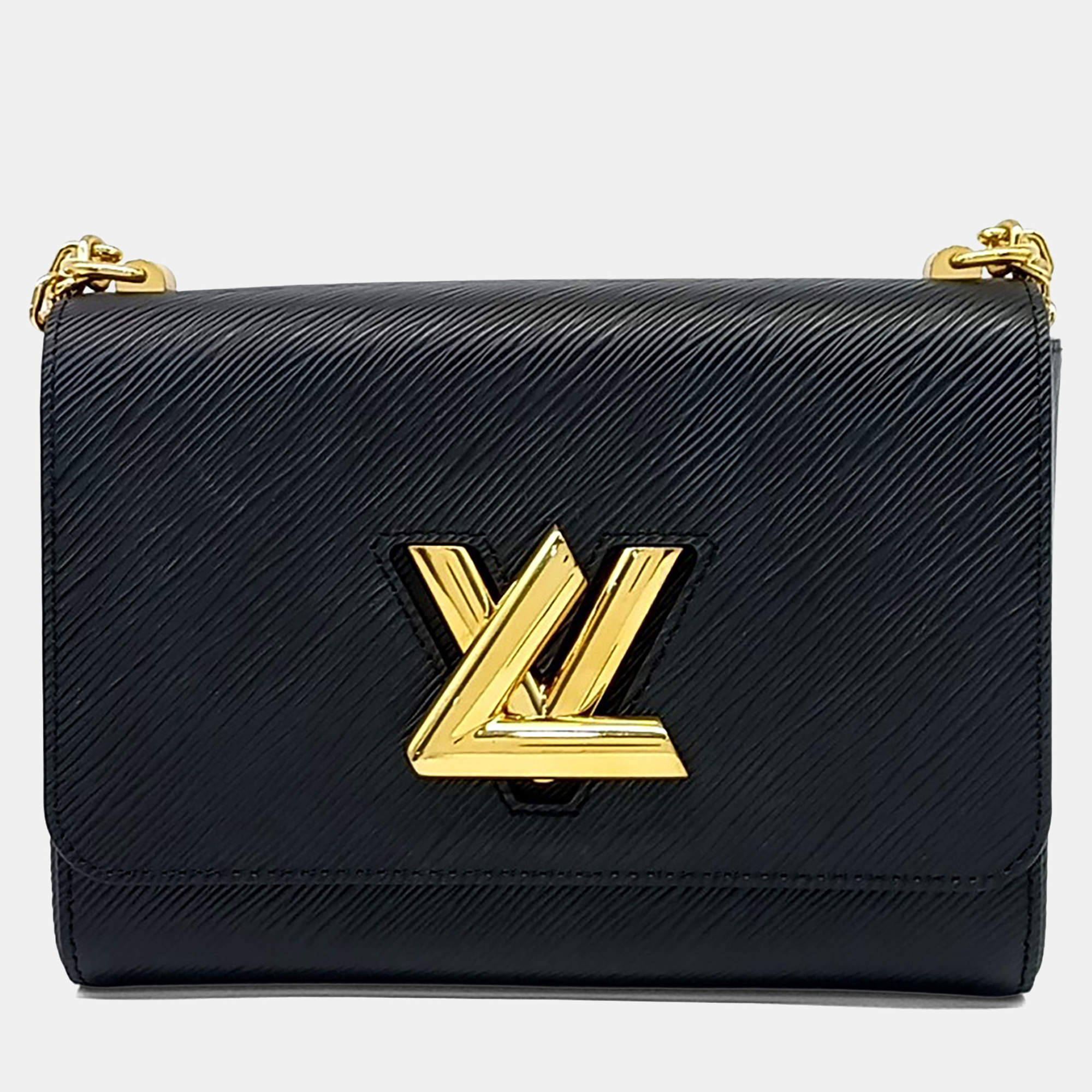 مملوكة مسبقًا حقيبة لوي فيتون إبي جلد إبي تويست أسود MM