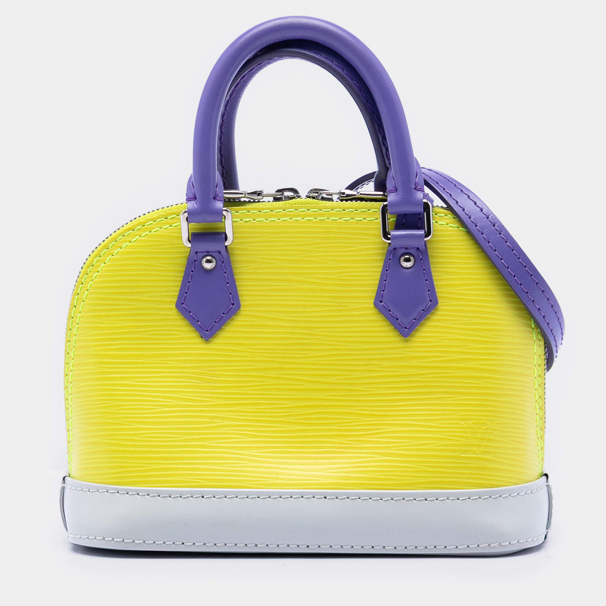 Pre Owned Louis Vuitton Yellow Epi Tricolor Nano Alma