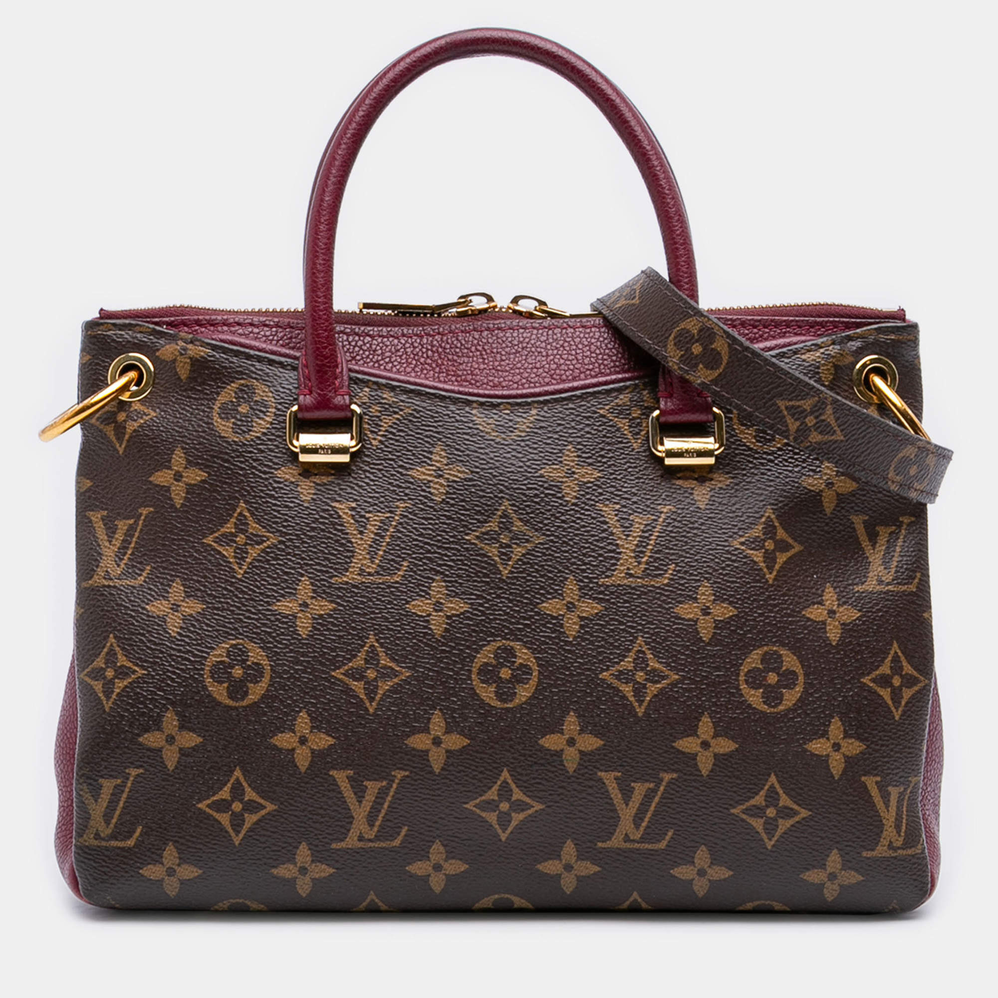 Pre Owned Louis Vuitton Brown Monogram Pallas BB