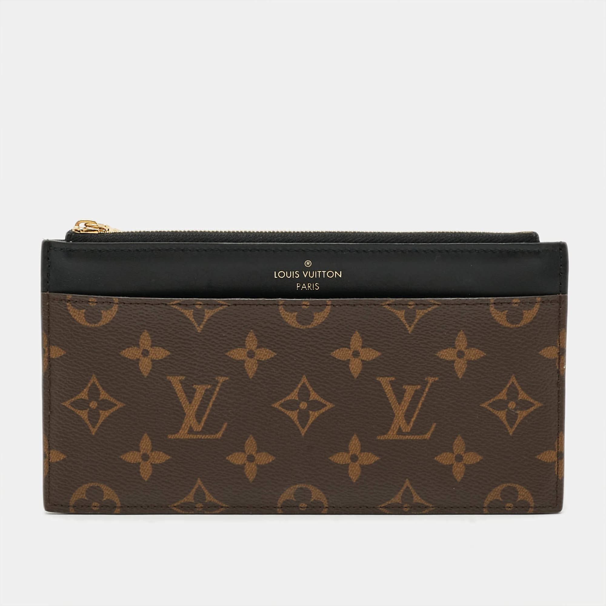 Pre Owned Louis Vuitton Monogram Canvas Slim Purse