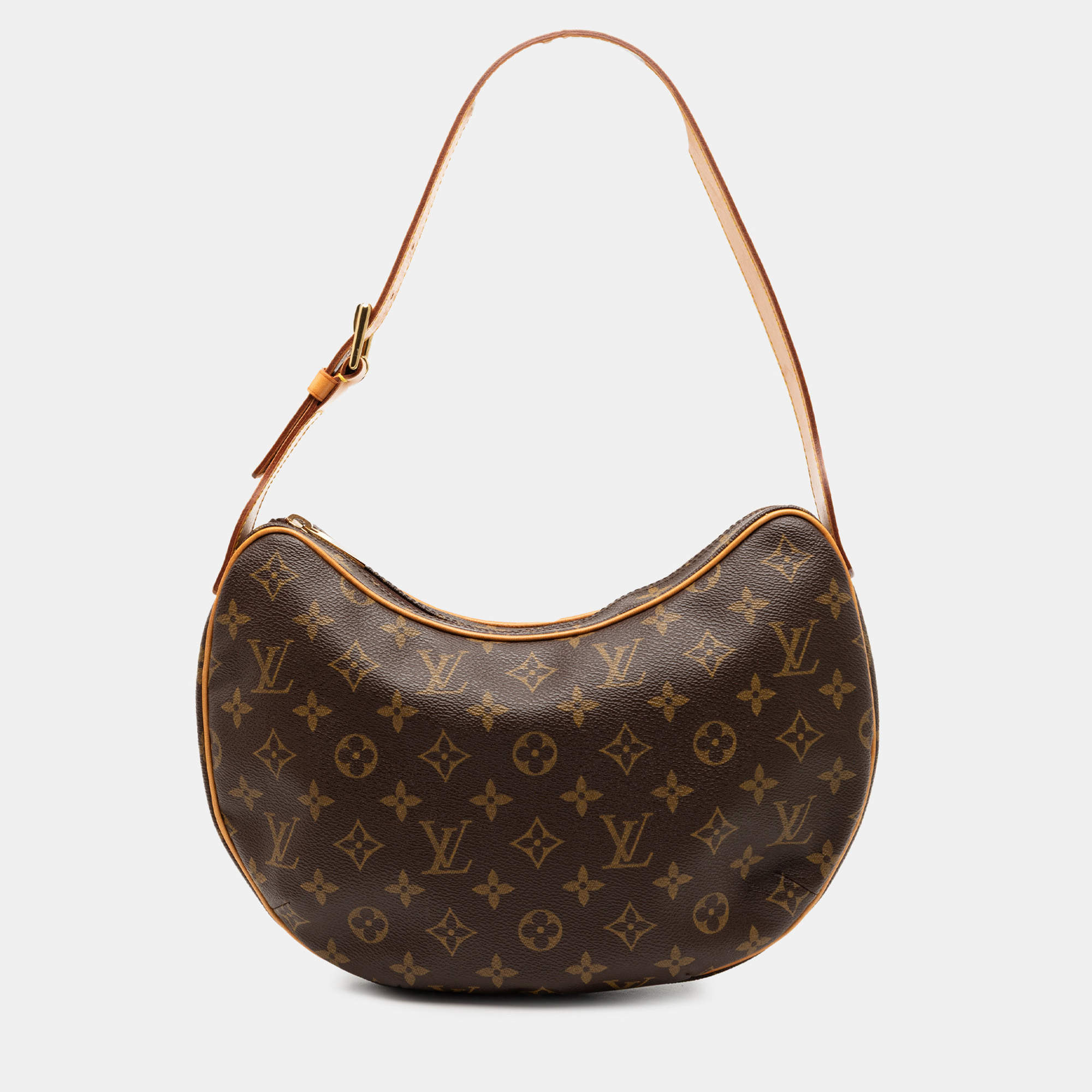 Pre Owned Louis Vuitton Brown Monogram Croissant MM
