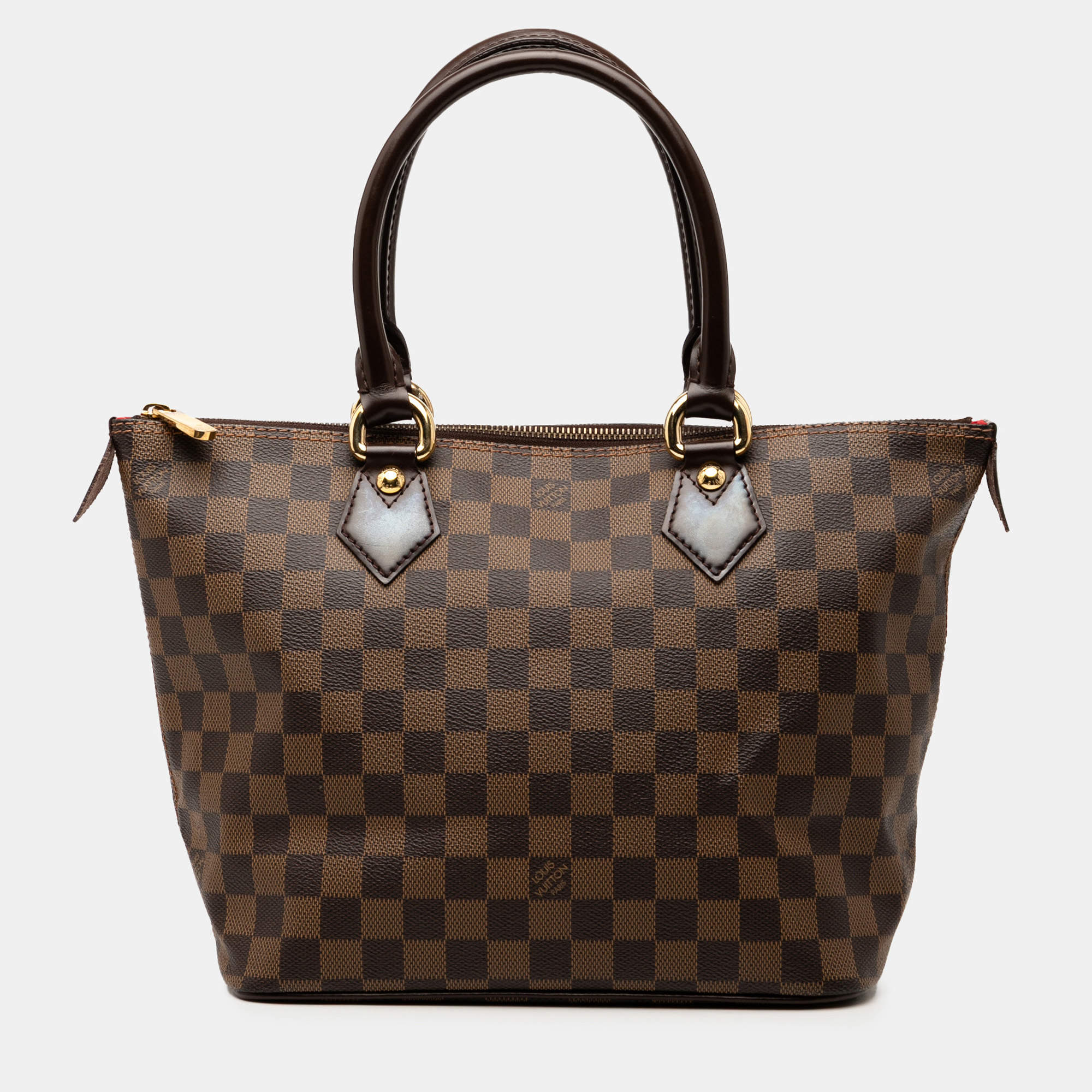 Pre Owned Louis Vuitton Brown Damier Ebene Saleya PM