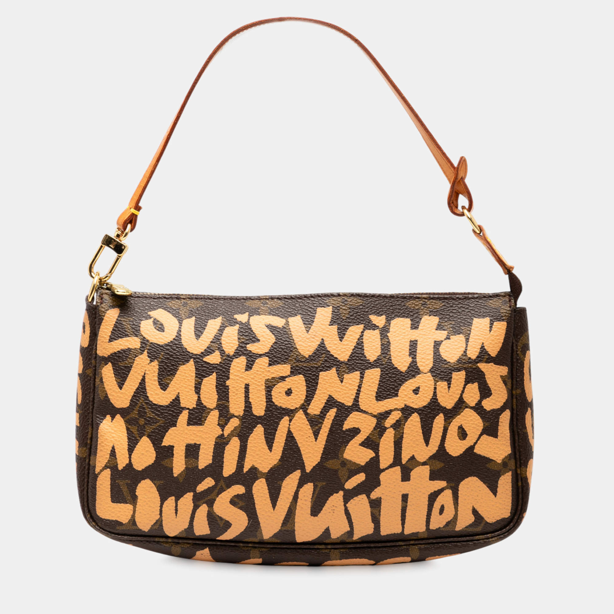 مملوكة مسبقًا حقيبة لويس فيتون ستيفن سبروز بني مونوغرام جرافيتي بوشيت أكسيسوارات