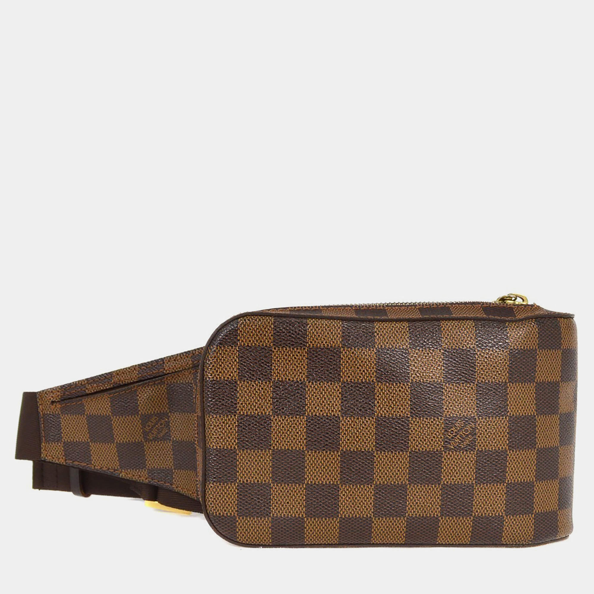 Pre Owned Louis Vuitton Brown Damier Geronimos Bum Bag
