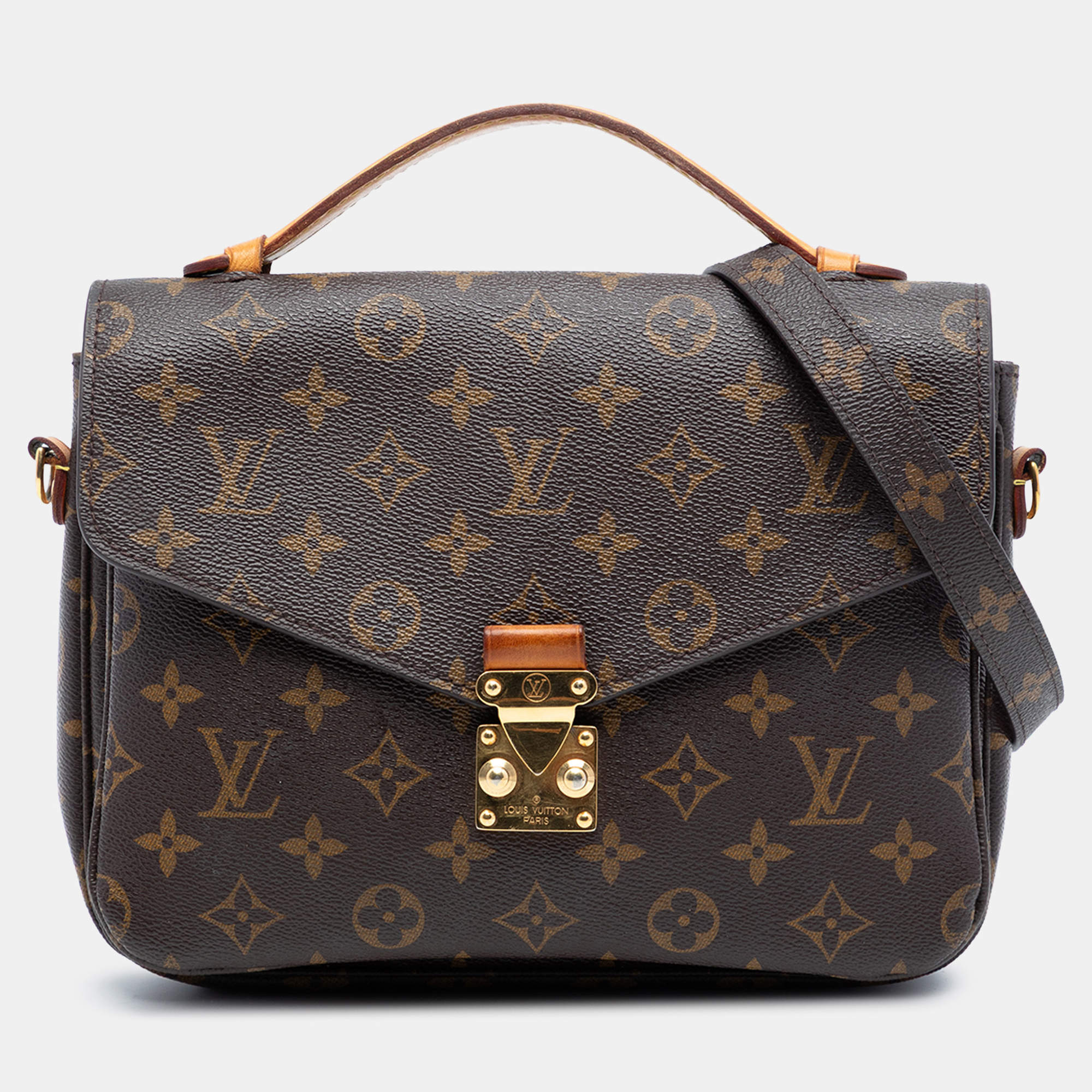 مملوكة مسبقًا Louis Vuitton Brown Monogram Pochette Metis