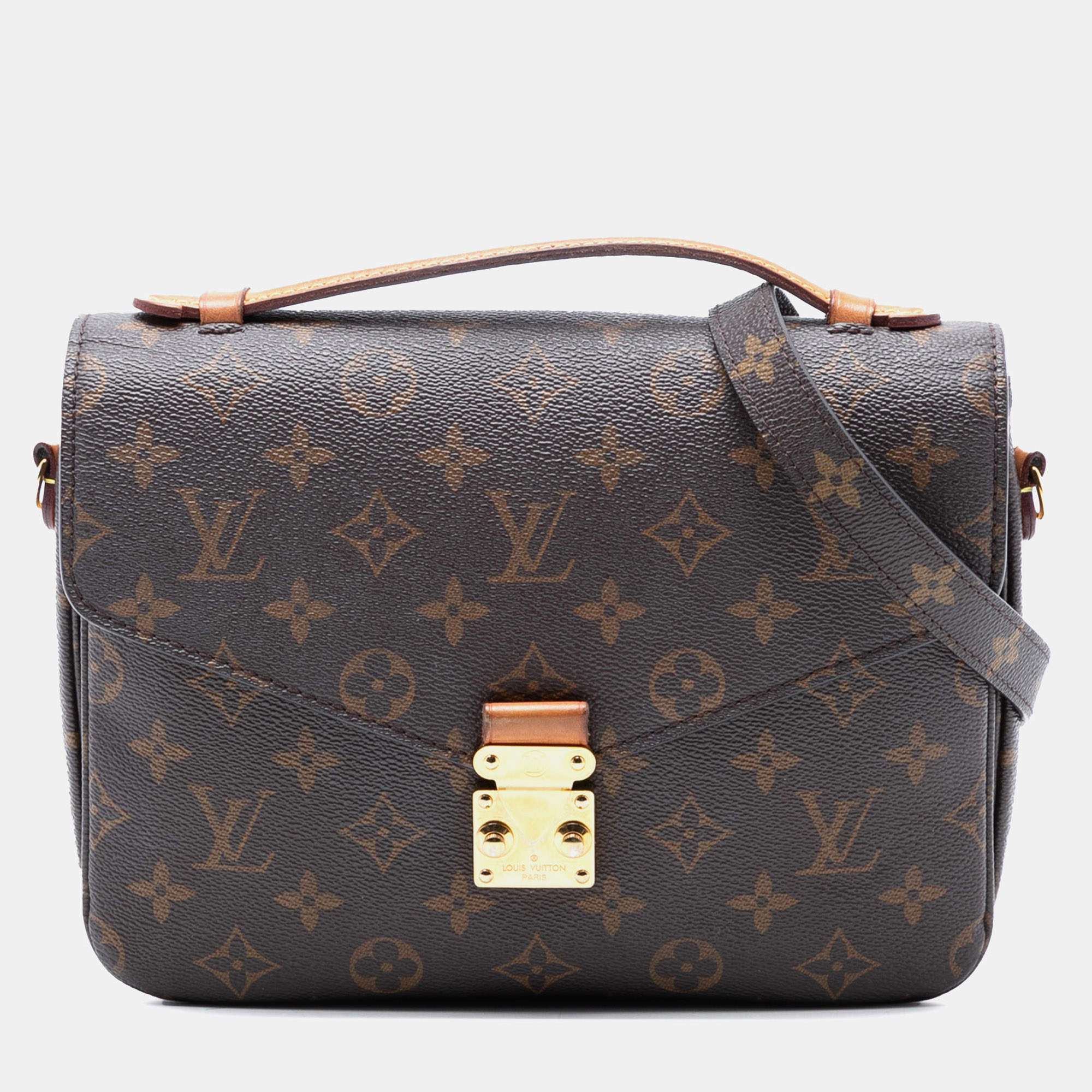 مملوكة مسبقًا Louis Vuitton Brown Monogram Pochette Metis
