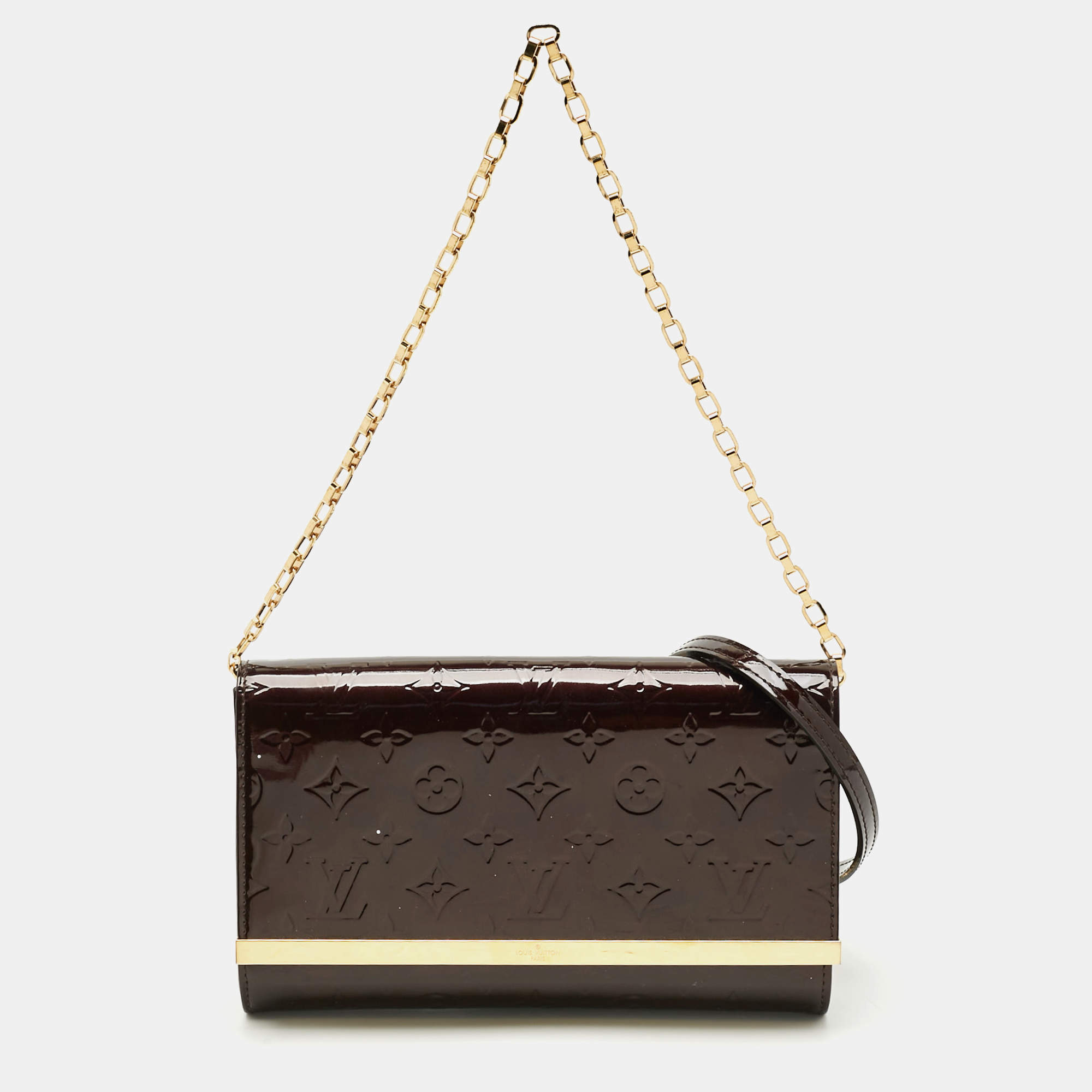 مملوكة مسبقًا Louis Vuitton Ana Amarante Monogram Vernis Clutch 