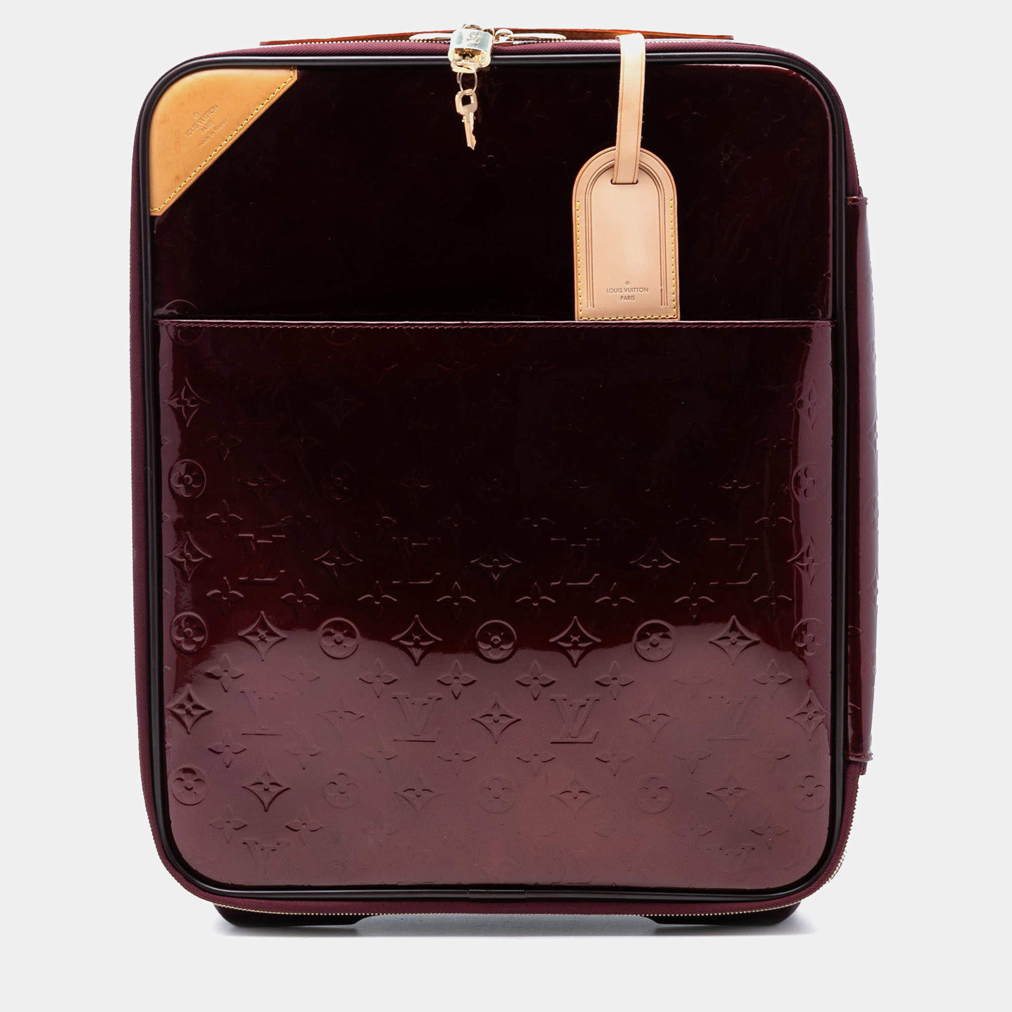 مملوكة مسبقًا حقيبة لوي فيتون مونوغرام فيرني أحمر بيغاس 45