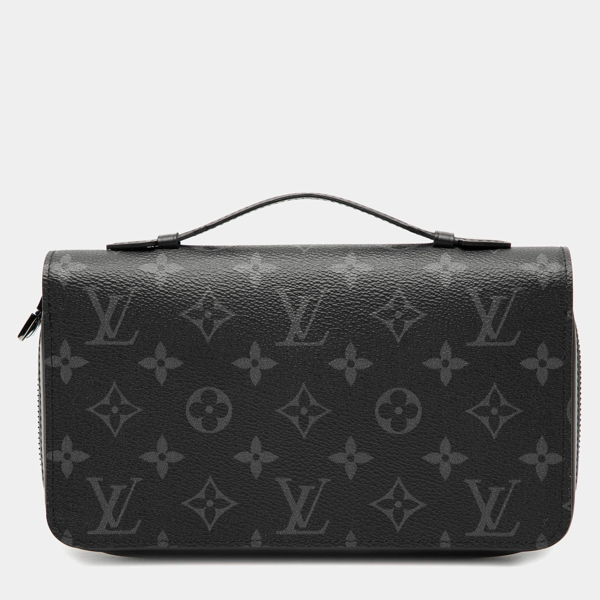 مملوكة مسبقًا Louis Vuitton Black Monogram Eclipse Zippy XL Wallet