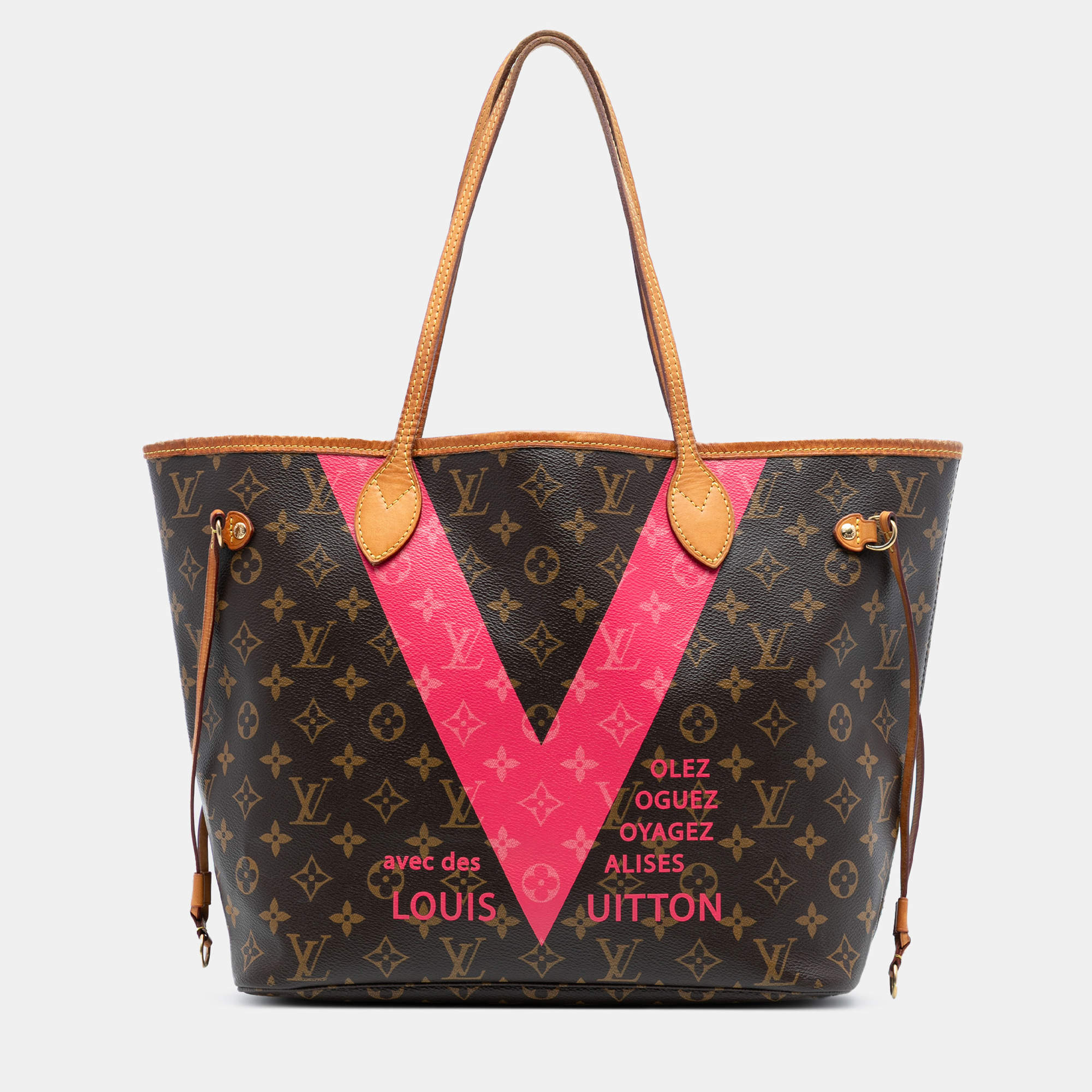 مملوكة مسبقًا Louis Vuitton Brown Monogram V Neverfull MM
