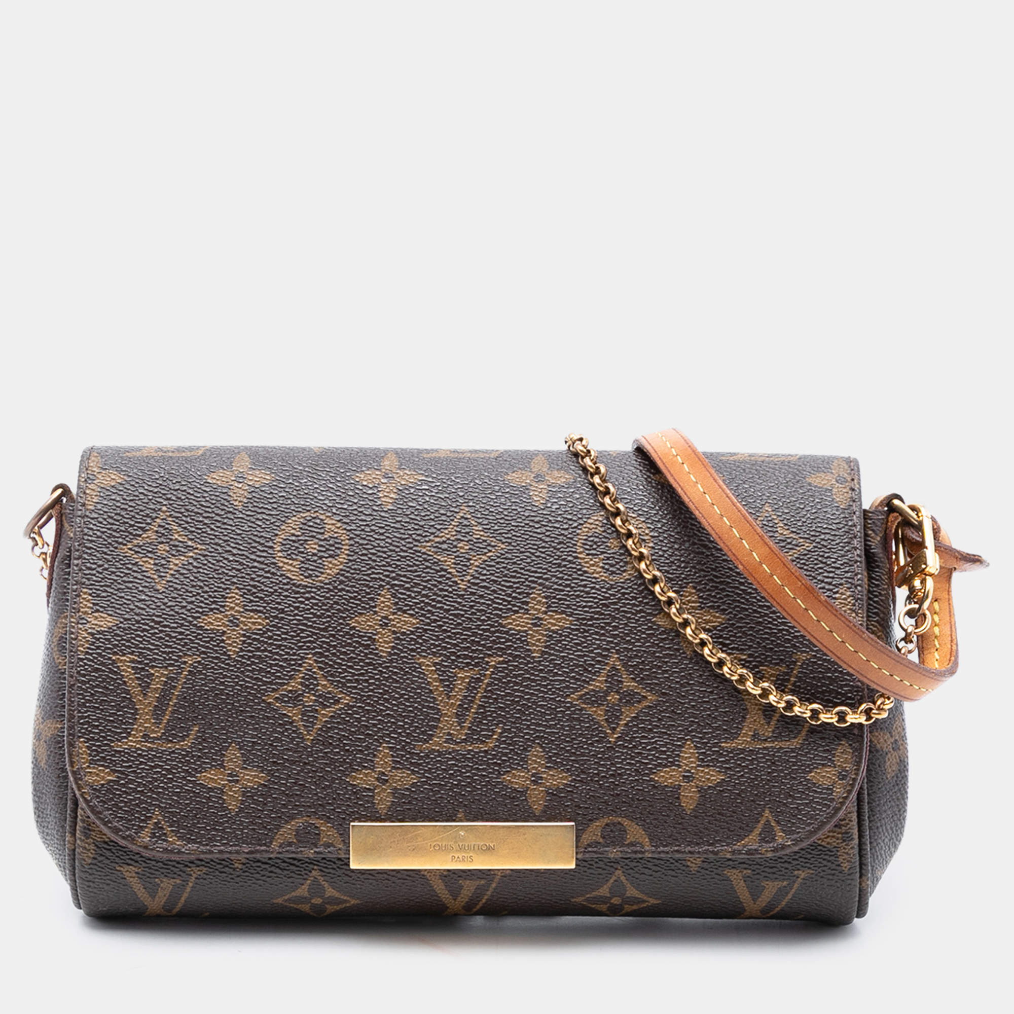 Pre Owned Louis Vuitton Brown Monogram Favorite PM