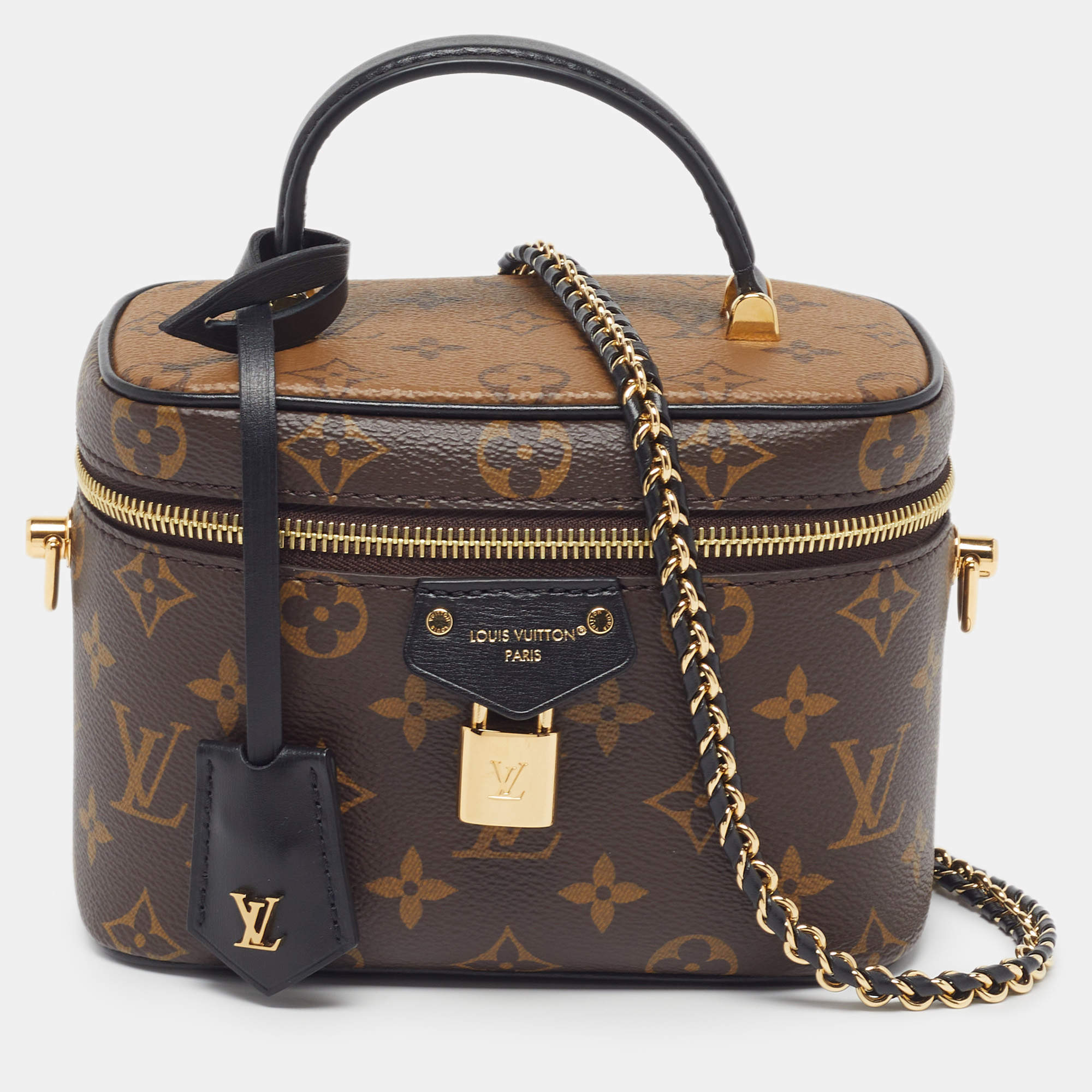 Pre Owned حقيبة لوي فيتون "فانيتي بّي إم" قماش مونوغرام ريفيرس