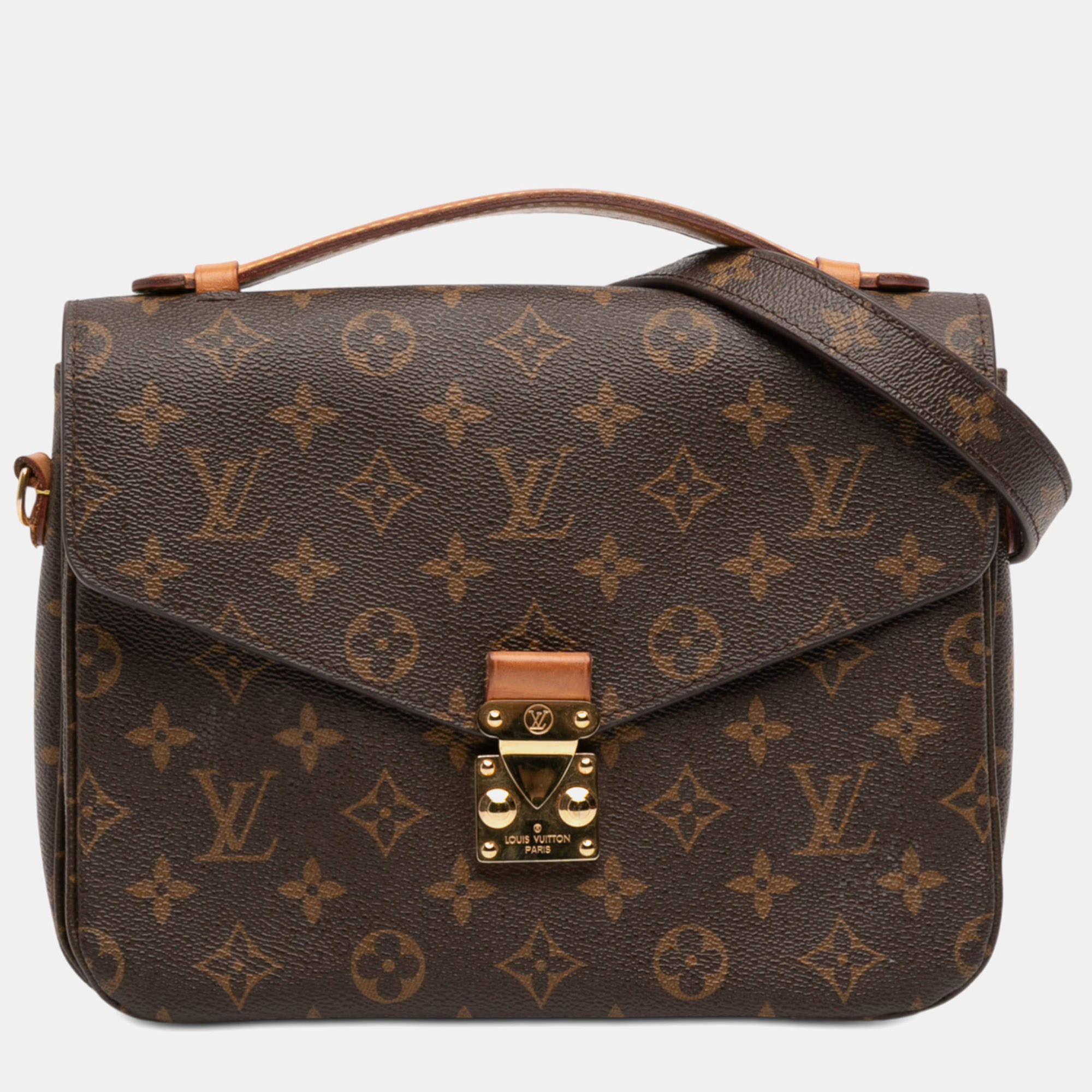 مملوكة مسبقًا Louis Vuitton Brown Monogram Pochette Metis
