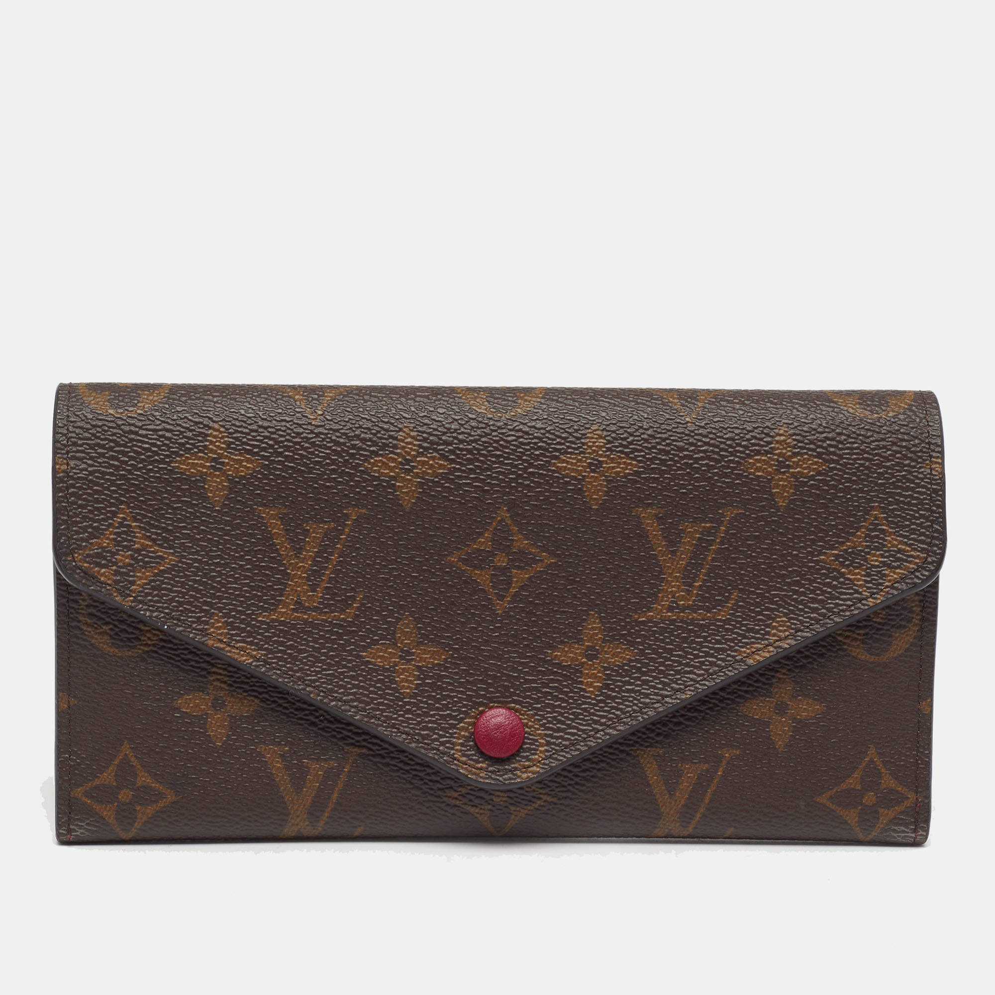Pre Owned Louis Vuitton Josephine Aurore Monogram Canvas Wallet 