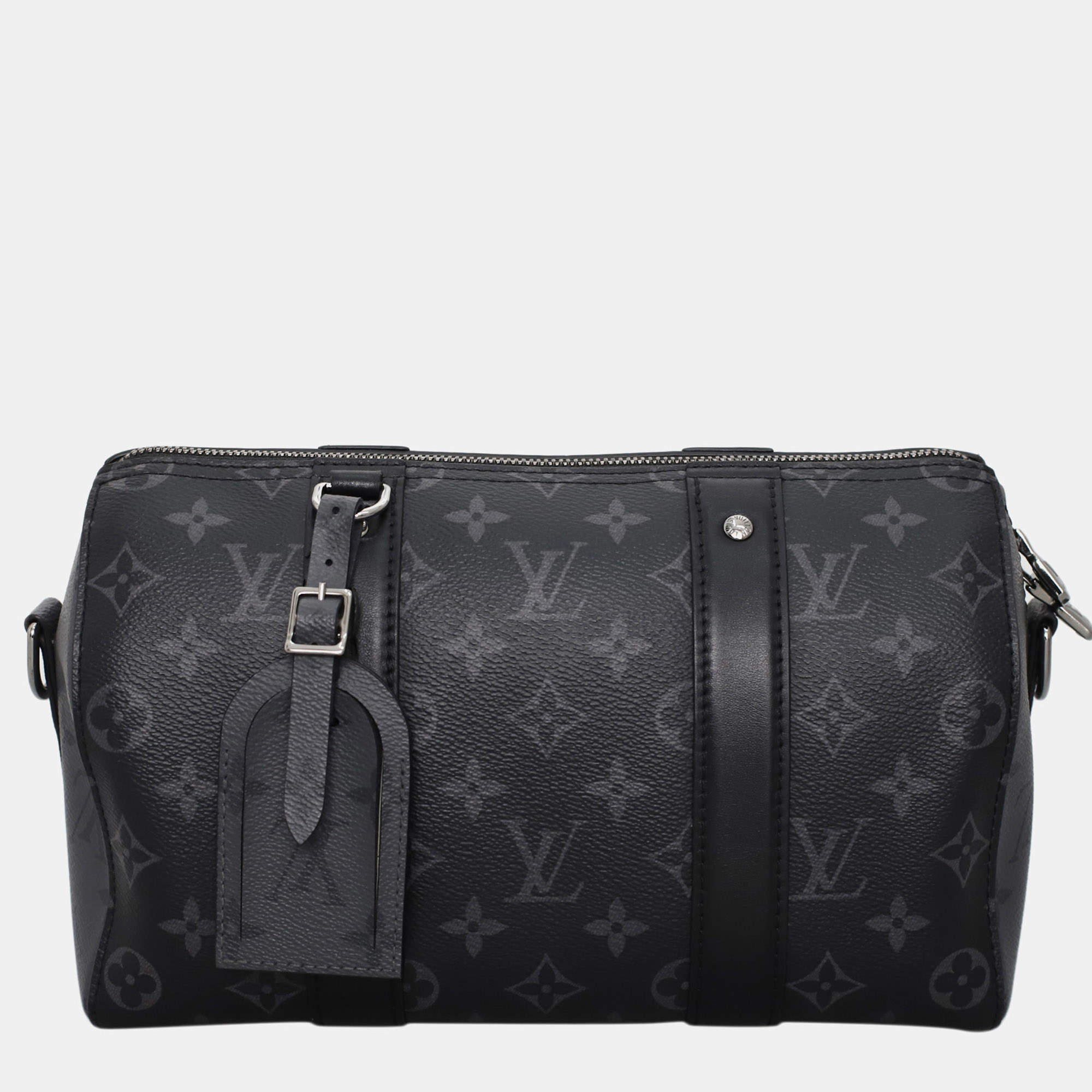 Pre Owned حقيبة لوي فيتون سيتي كيپول قماش مطلي مونوغرام إكليبس سوداء