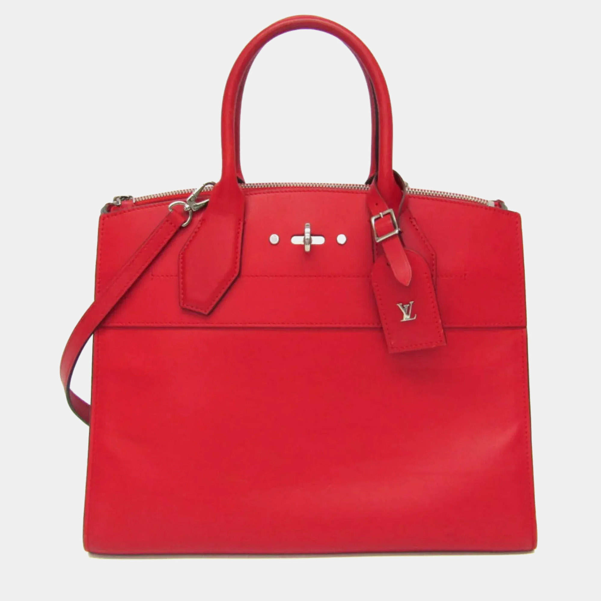 مملوكة مسبقًا حقيبة لوي فيتون سيتي ستيمر بي إم جلد روبي كتف