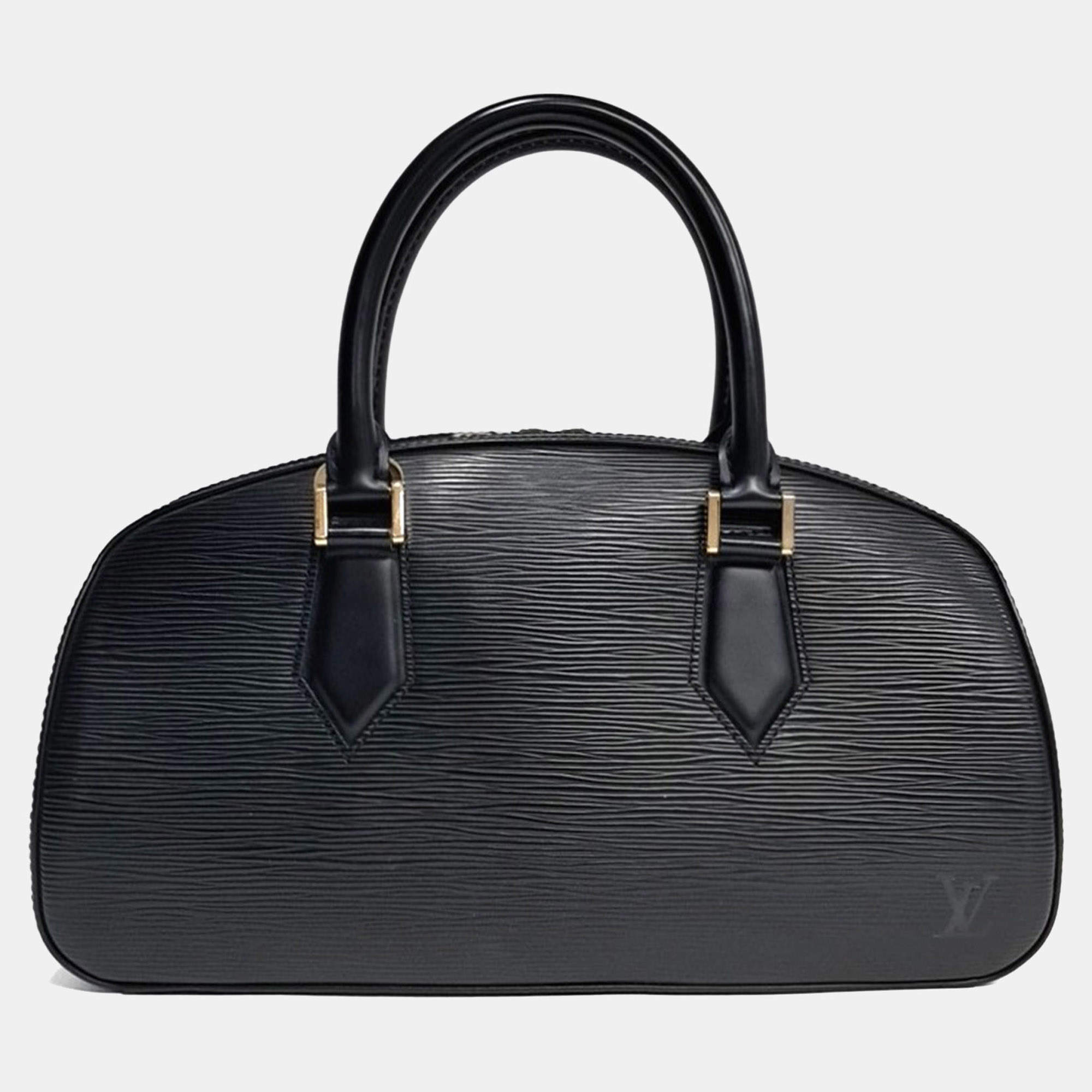 مملوكة مسبقًا Louis Vuitton Black Leather Epi Jasmine