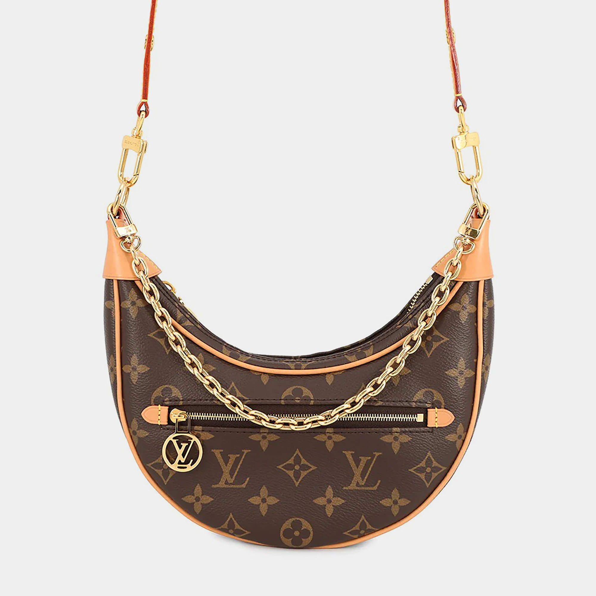 Pre Owned Louis Vuitton Loop Beige Monogram