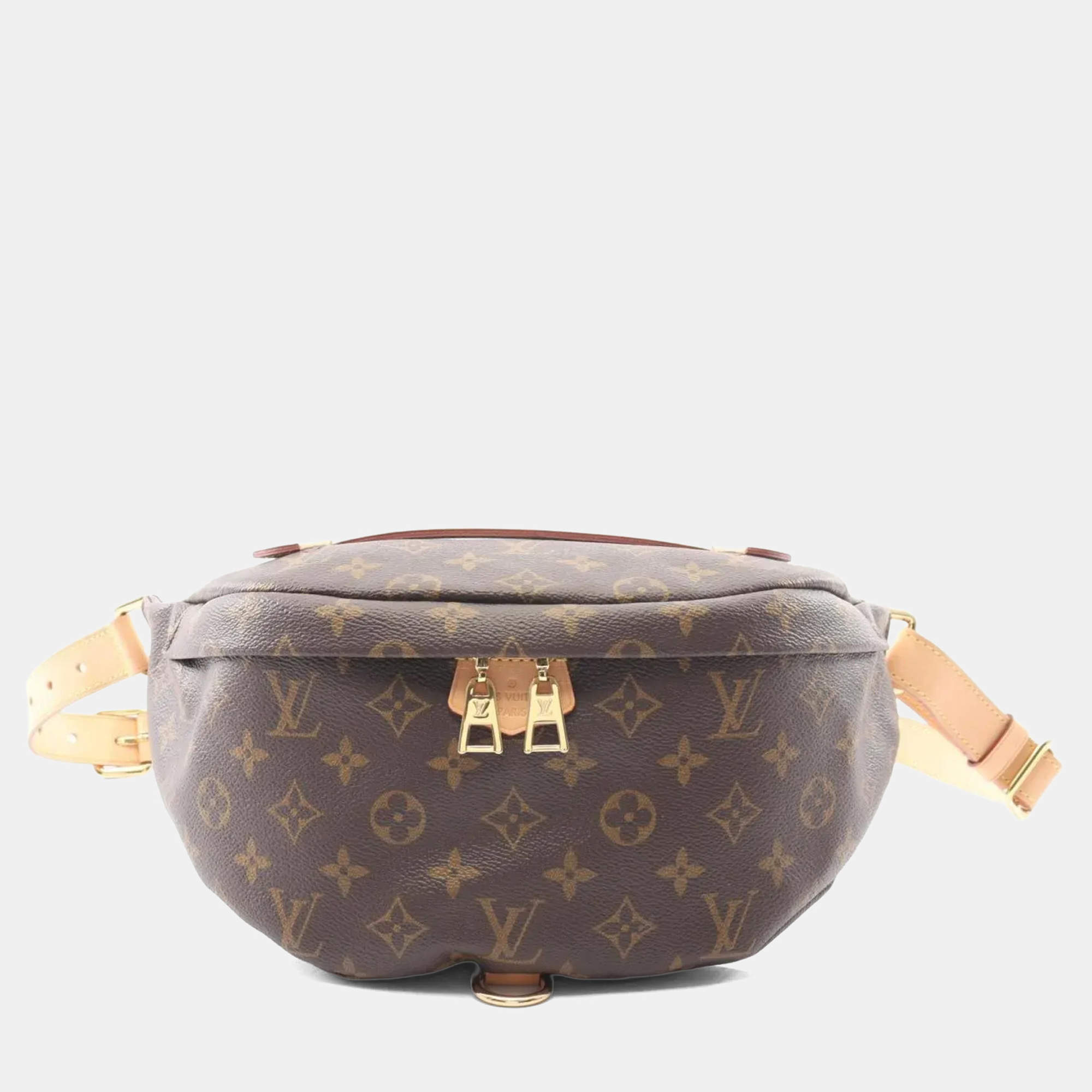 مملوكة مسبقًا Louis Vuitton Bum Bag Waist Body Coated Canvas And Leather With Monogram Detailing Brown