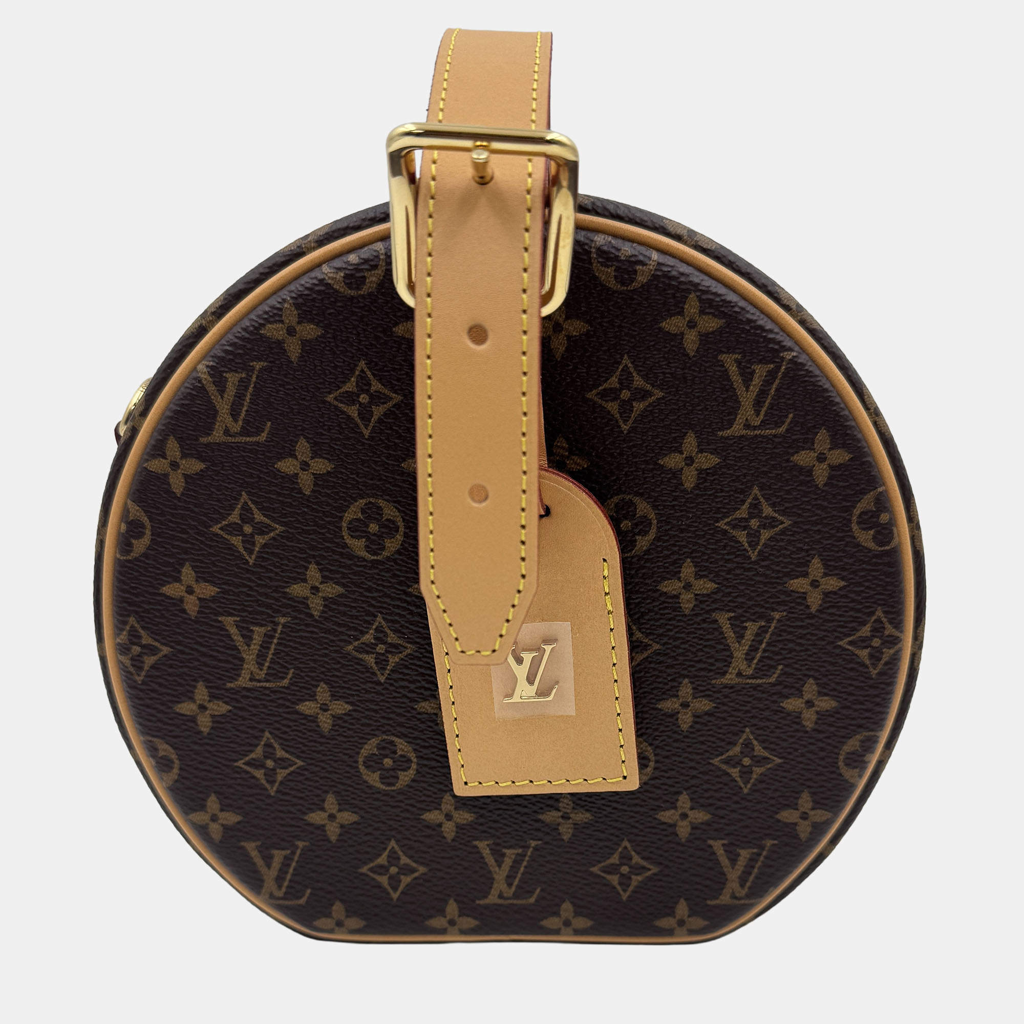 Pre Owned Louis Vuitton Petite Boite Chapeau GM Brown Monogram Canvas Crossbody Bag