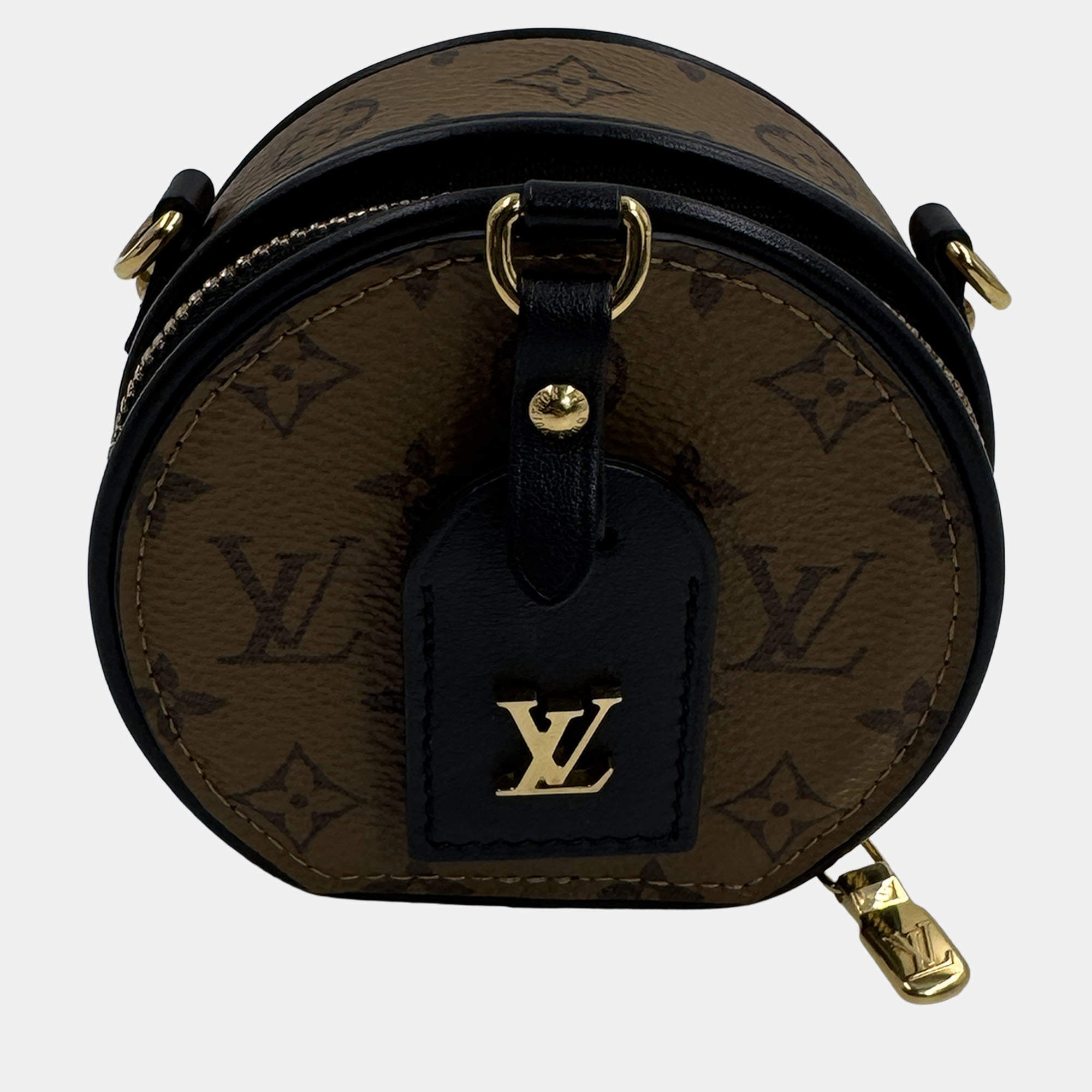 Pre Owned Louis Vuitton Micro Boite Chapeau Monogram Canvas Shoulder Bag