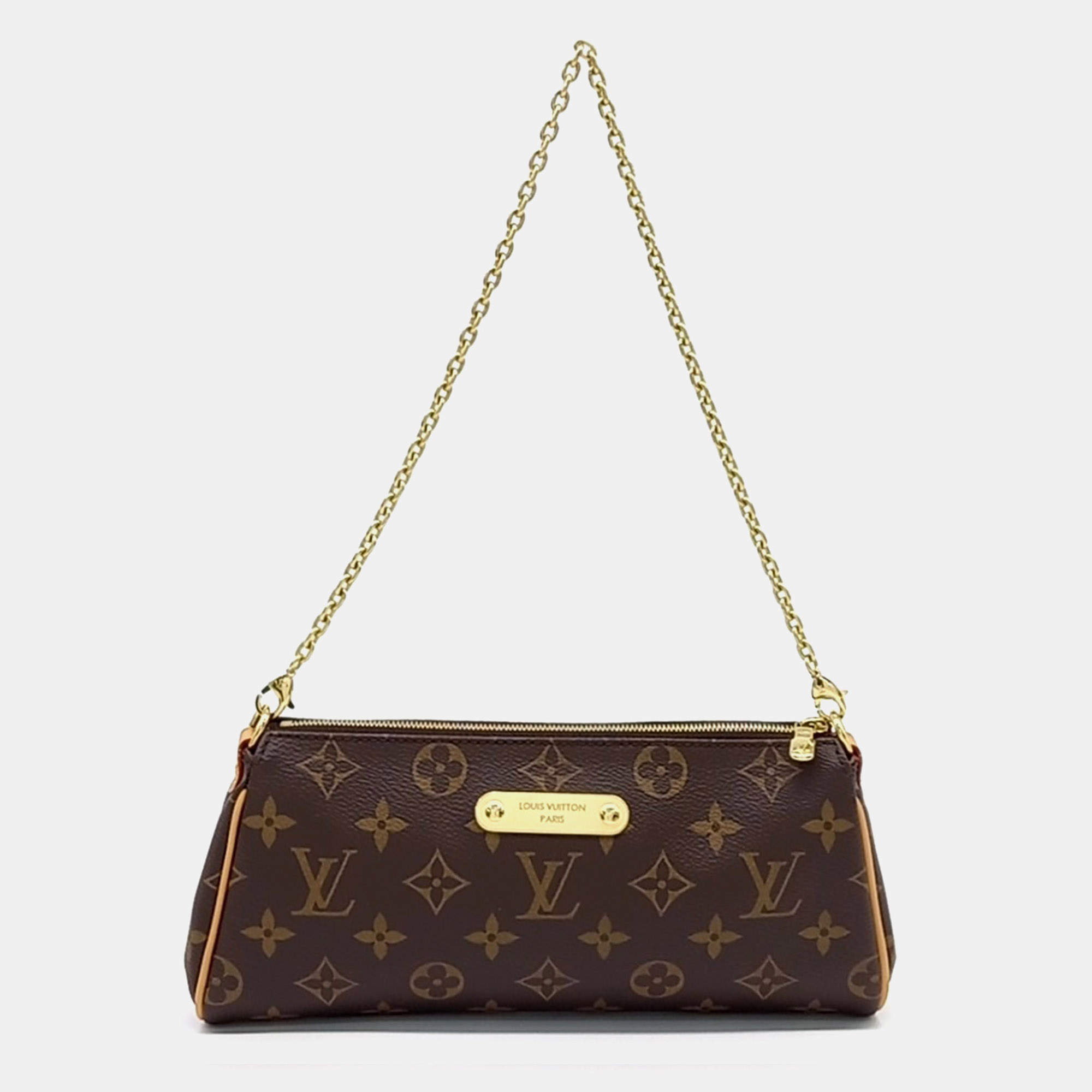 مملوكة مسبقًا Louis Vuitton Brown PVC Monogram Pochette Eva 