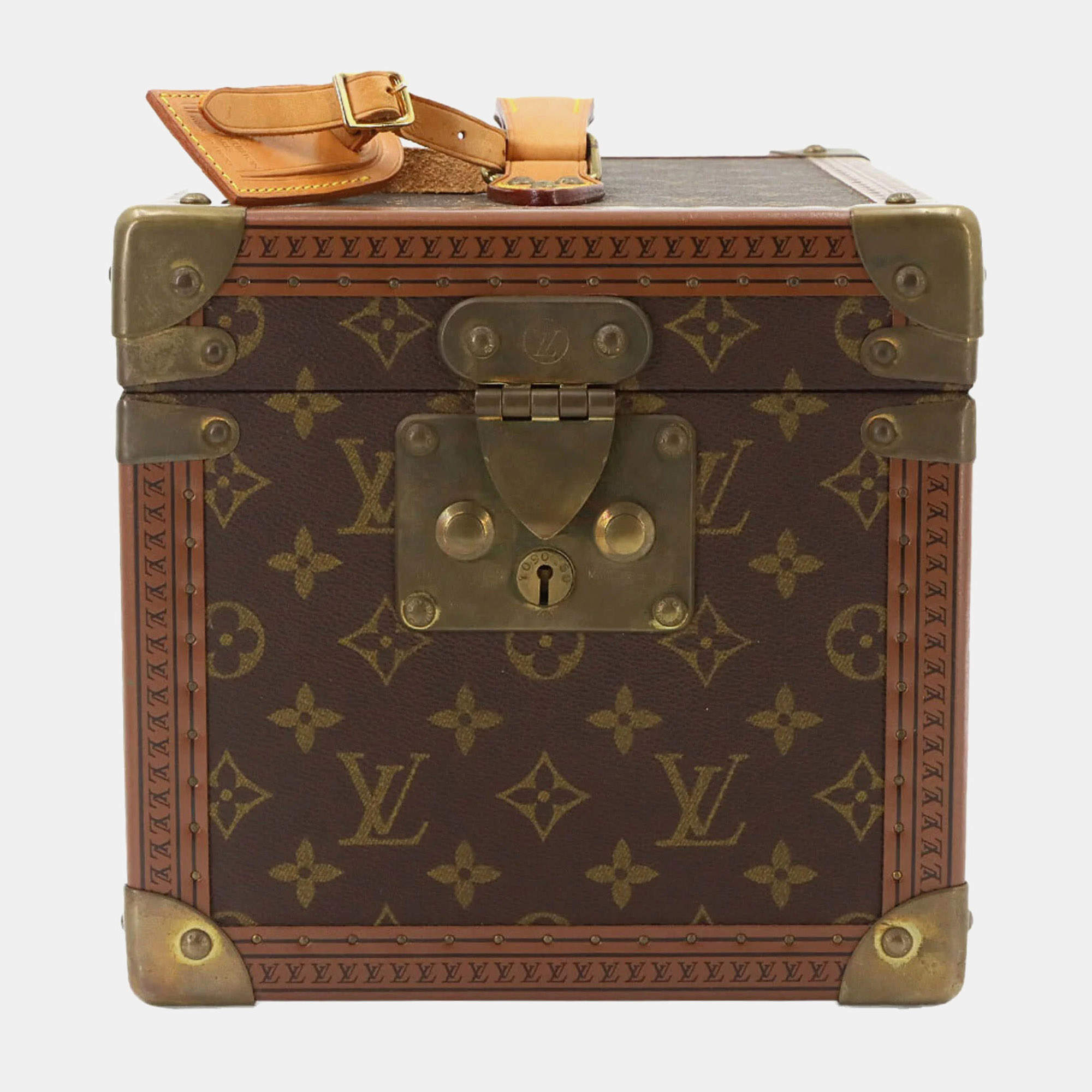 Pre Owned Louis Vuitton Boite Flacons Brown Monogram Canvas Vanity Trunk Bag