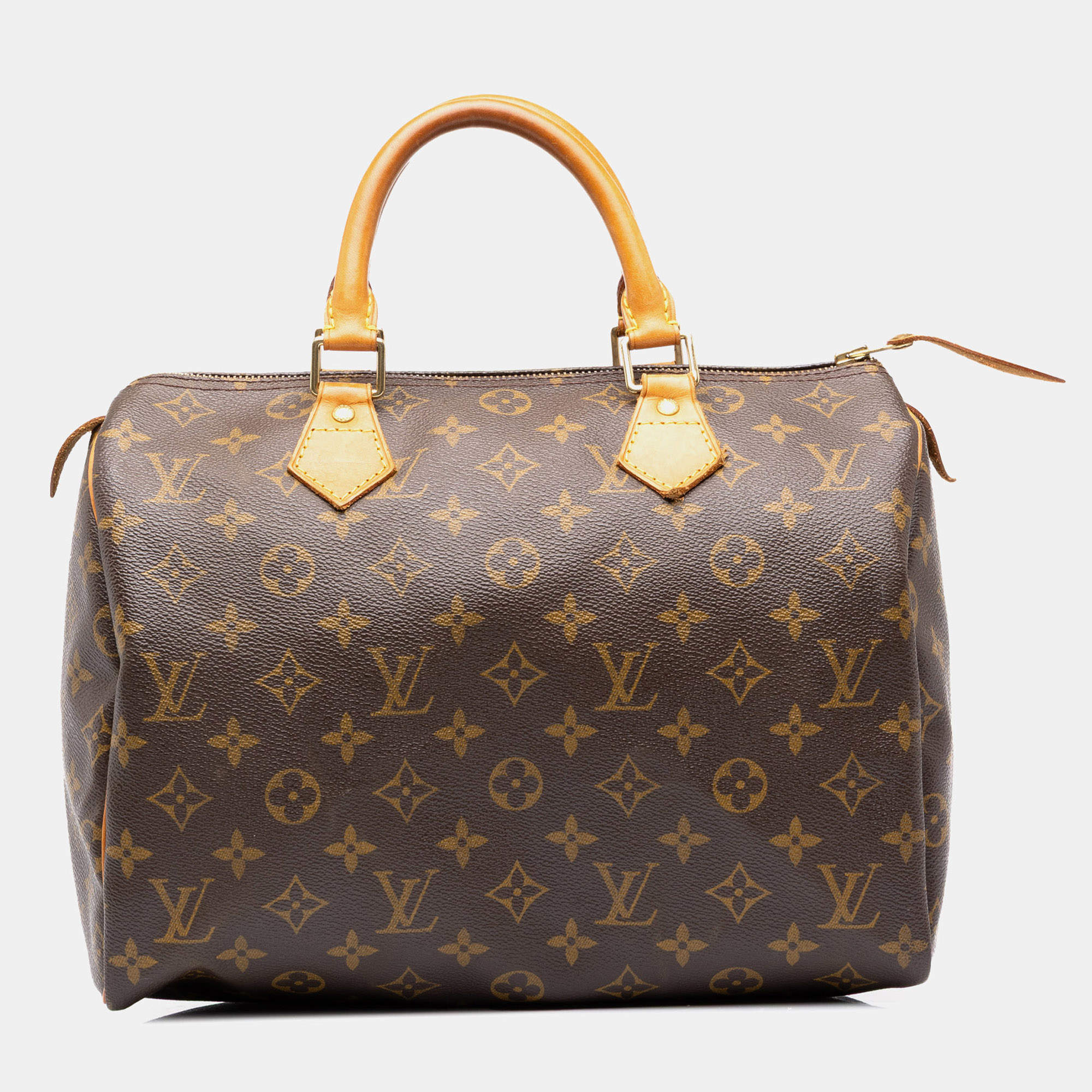 Pre Owned  Louis Vuitton Speedy 30 Brown Monogram Canvas Top Handle Bag