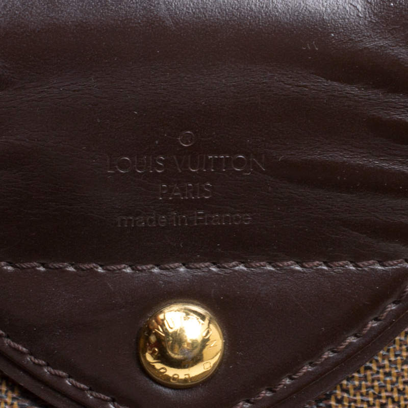 LOUIS VUITTON SISTINA PM N HANDBAG41542 IN EBENE DAMIER CANVAS HAND BAG  Brown Leather ref.549716 - Joli Closet