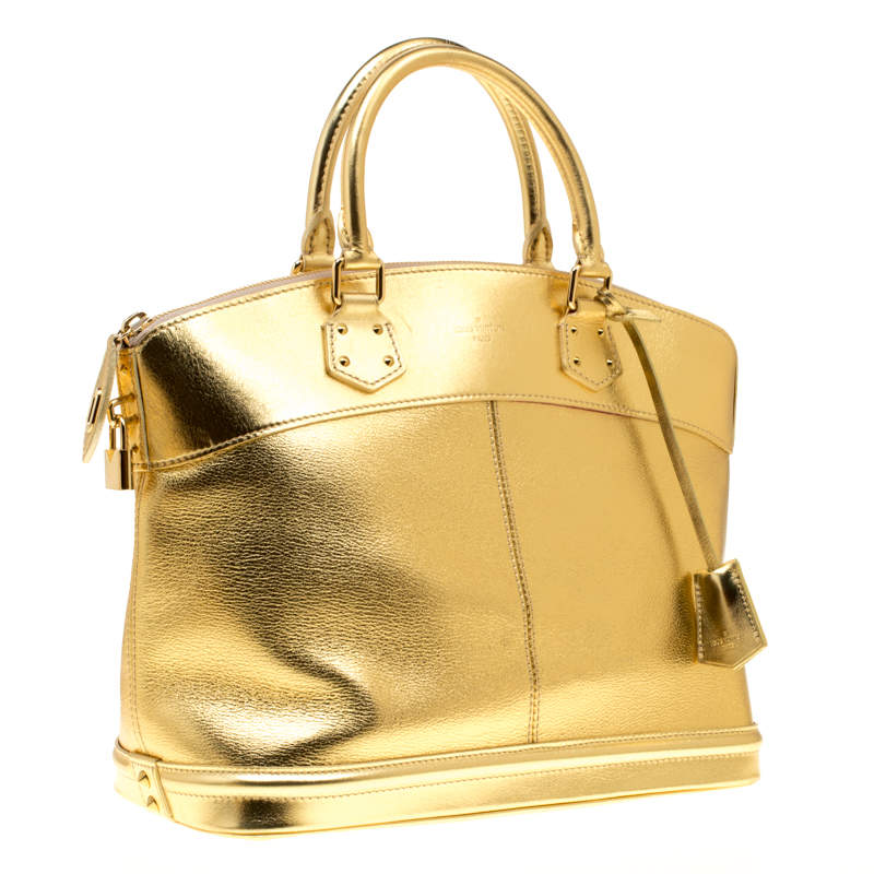 22434 Authentic Louis Vuitton Suhali Mini Lockit Gold Color -  Sweden