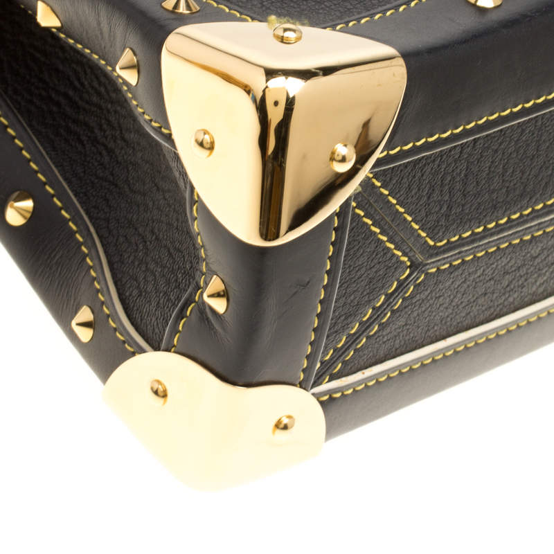 Black Louis Vuitton Studded Suhali Wrap Bracelet – Designer Revival