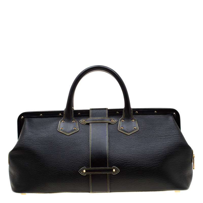 Authenticated Used LOUIS VUITTON Louis Vuitton Suhari Lockit GM Tote Bag  Shoulder Leather Noir Black M91863 