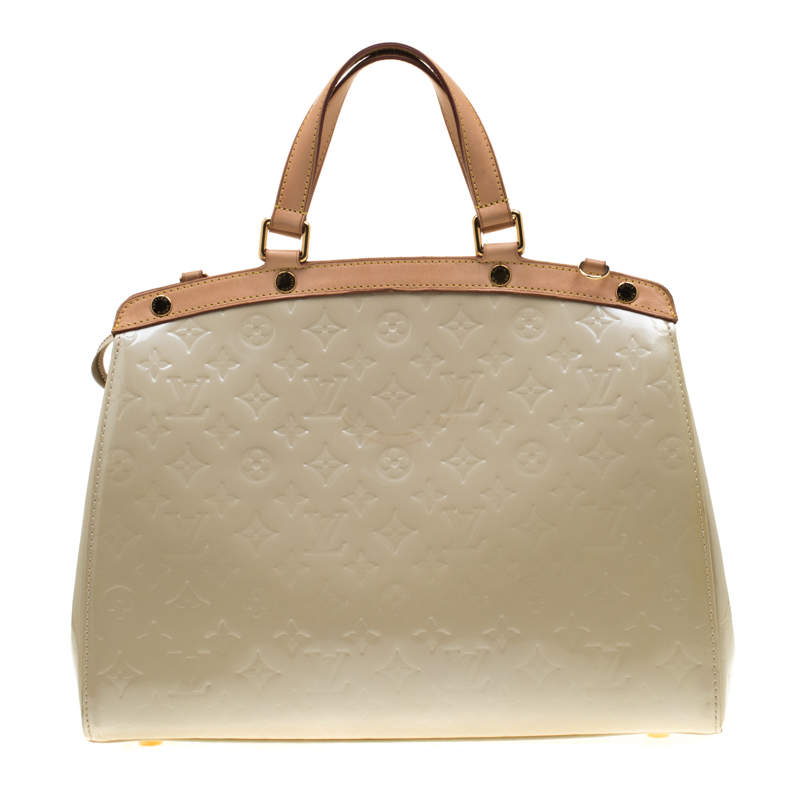 Louis Vuitton Perle Monogram Vernis Brea MM Bag