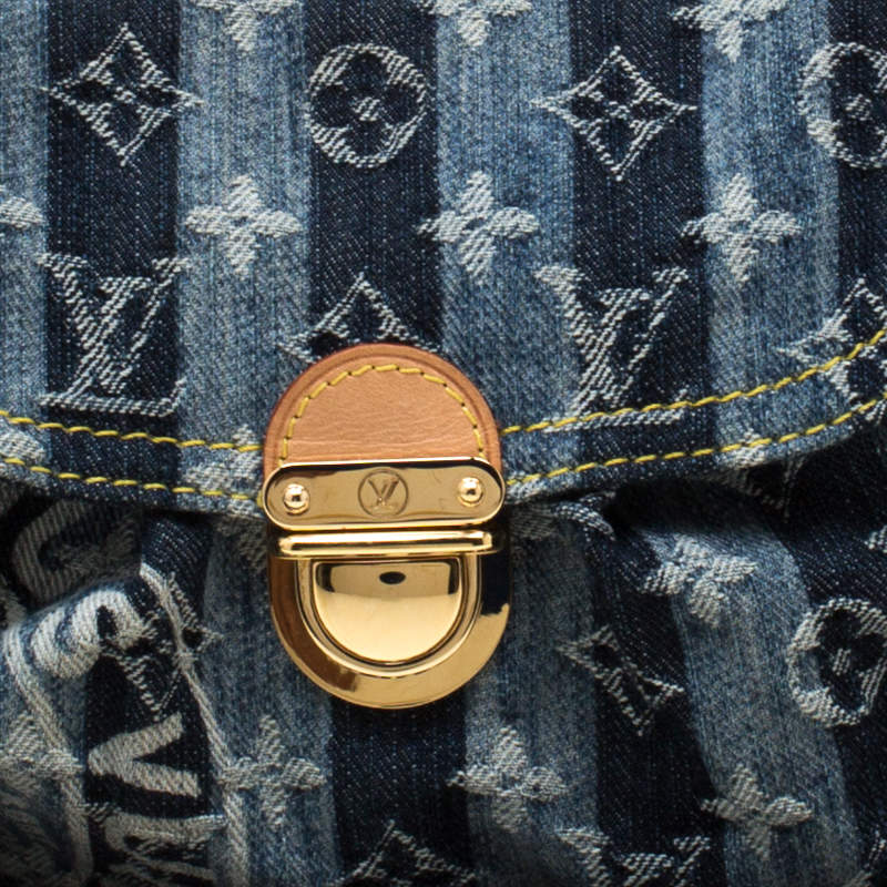 Louis Vuitton Monogram Denim Mini Pleaty Raye - Blue Shoulder Bags,  Handbags - LOU789366
